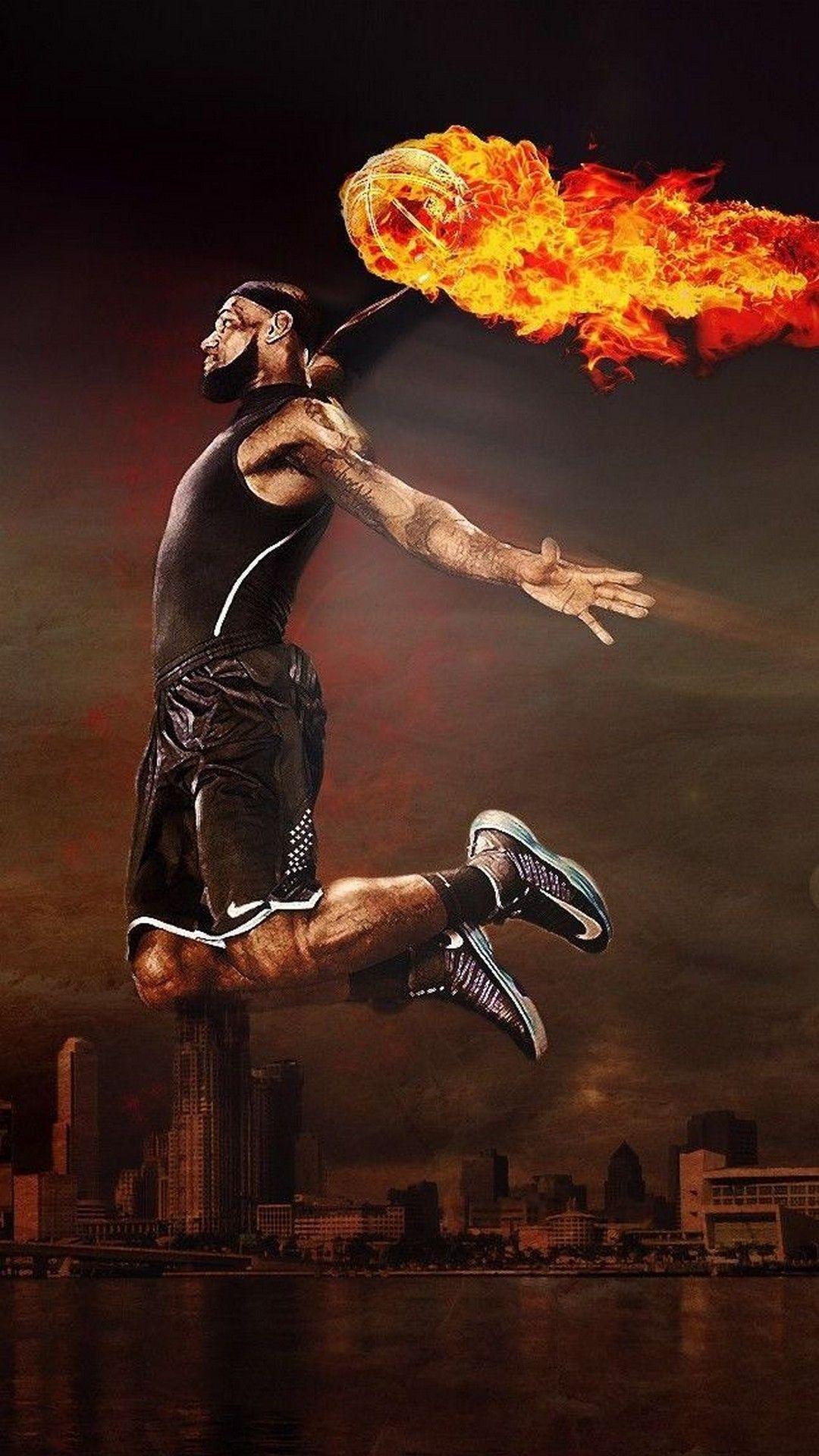 1080x1920 Lebron James Dunk iPhone Wallpaper Resolution Wallpaper iPhone Lebron James