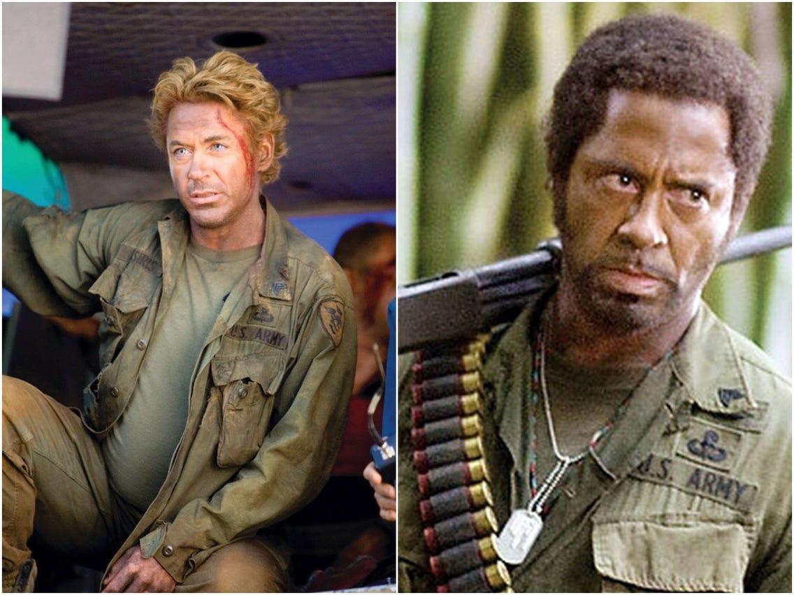 1136x852 Robert Downey Jr defended blackface role in 'Tropic Thunder'