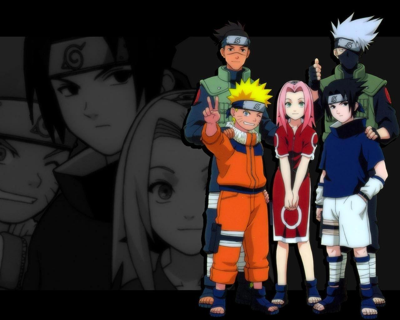 1280x1024 Anime Uzumaki Naruto Uchiha Sasuke Hatake Kakashi Haruno Sakura Anime Girls Anime Boys Wallpaper:1280x1024