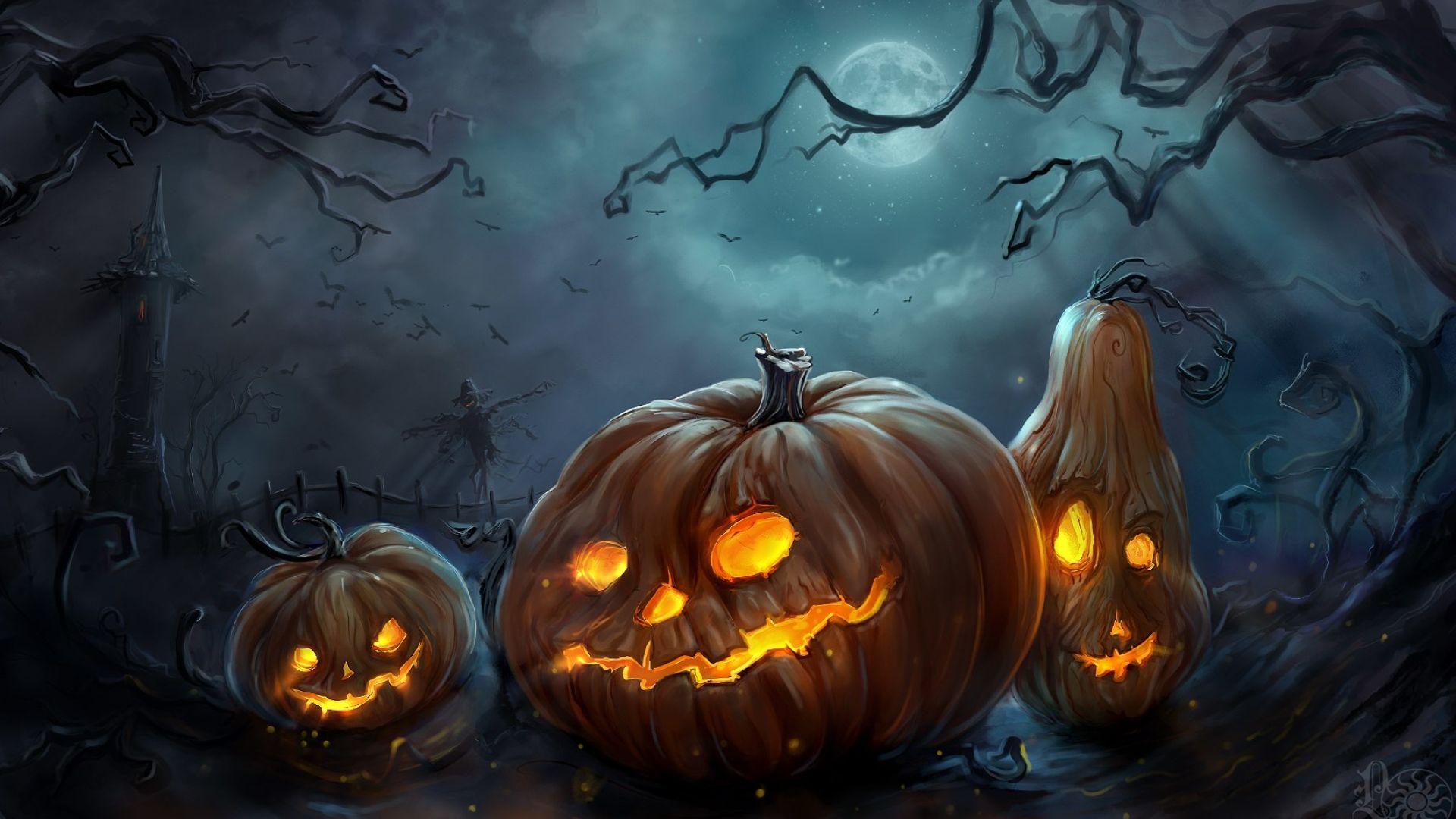 1920x1080 Halloween, Jack O' Lantern HD Wallpaper & Background • 16979 • Wallur