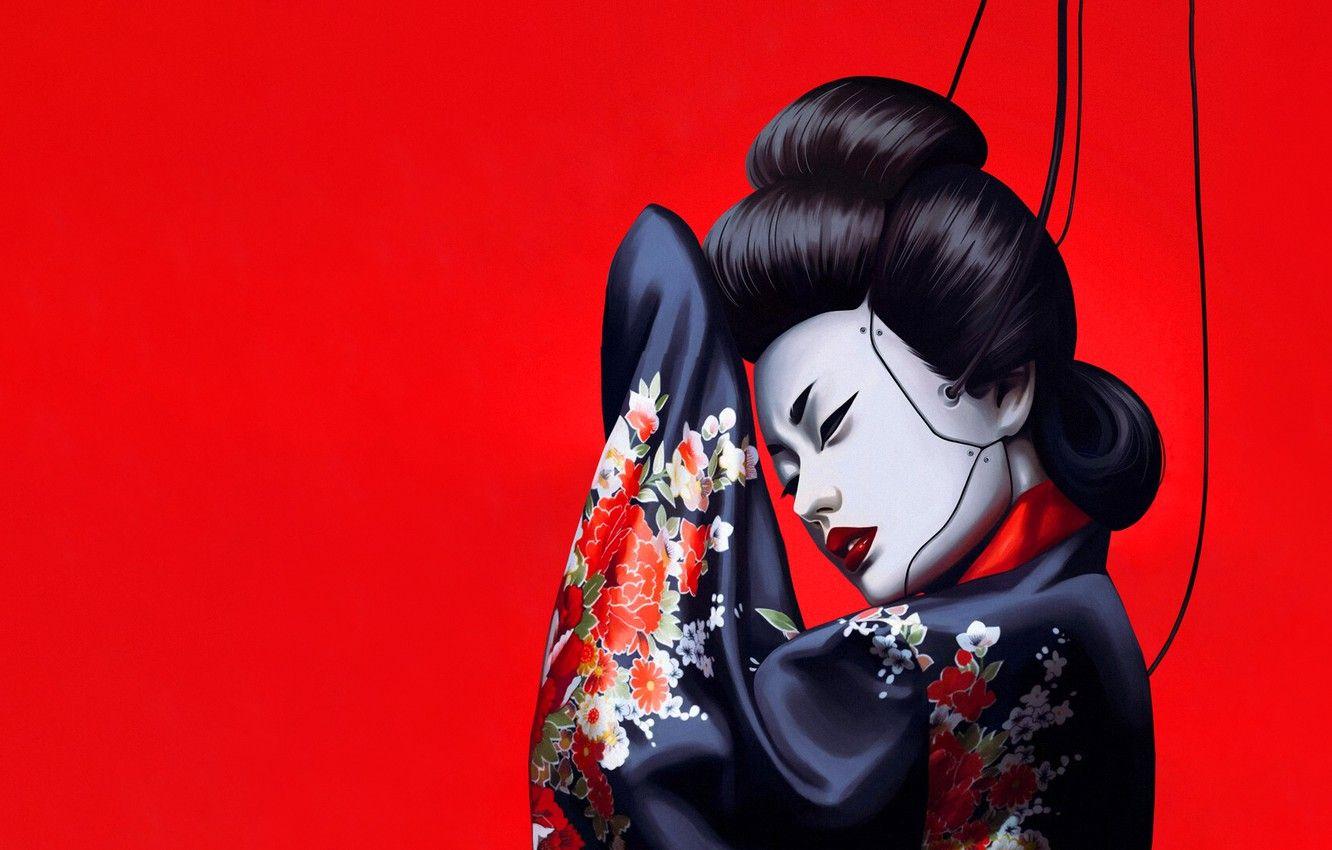 1332x850 Geisha Background Pics