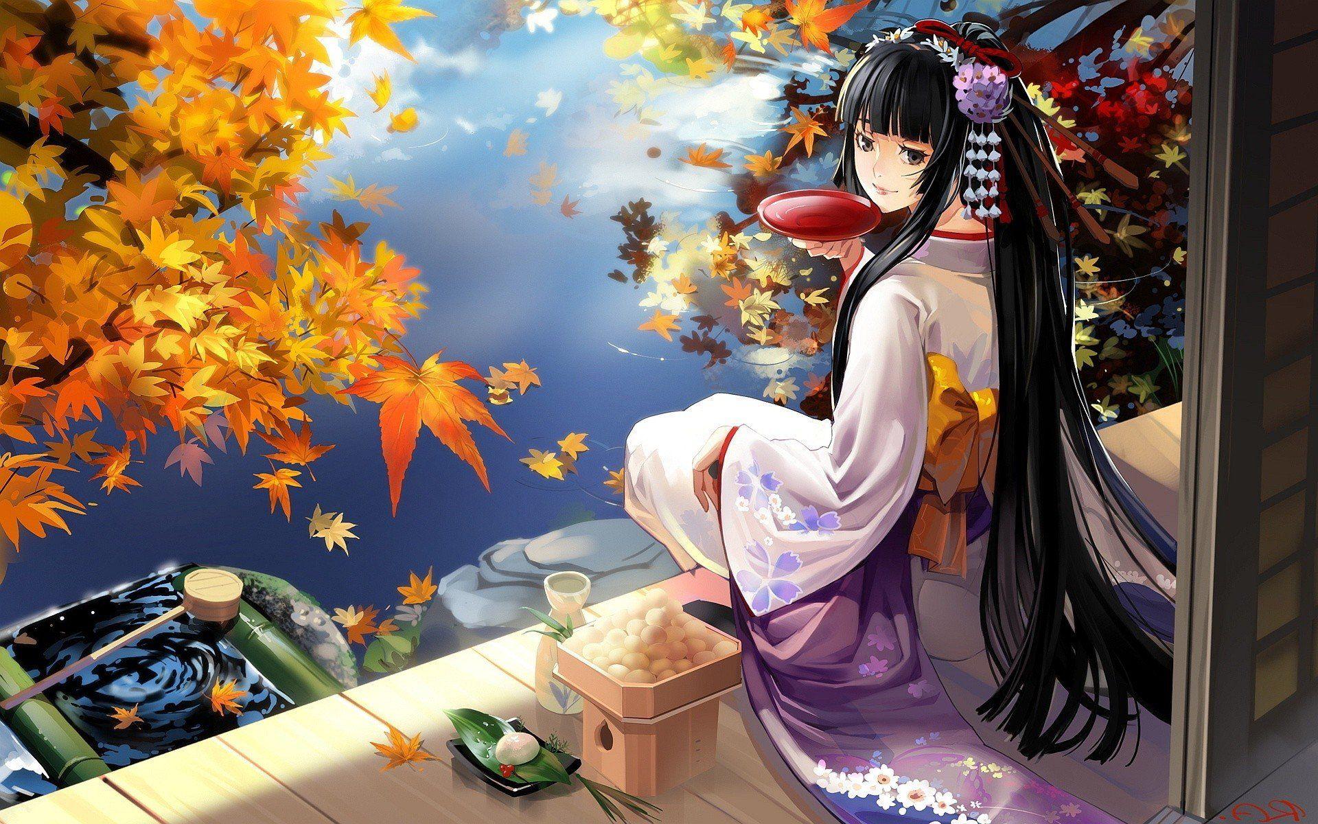 1920x1200 anime girls, Geisha, Original characters Wallpaper HD / Desktop and Mobile Background