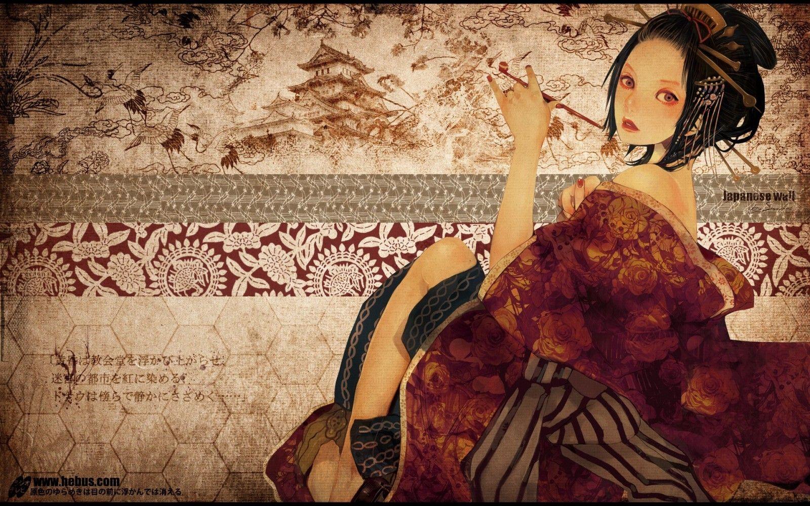 1600x1000 geisha HD wallpaper, Background