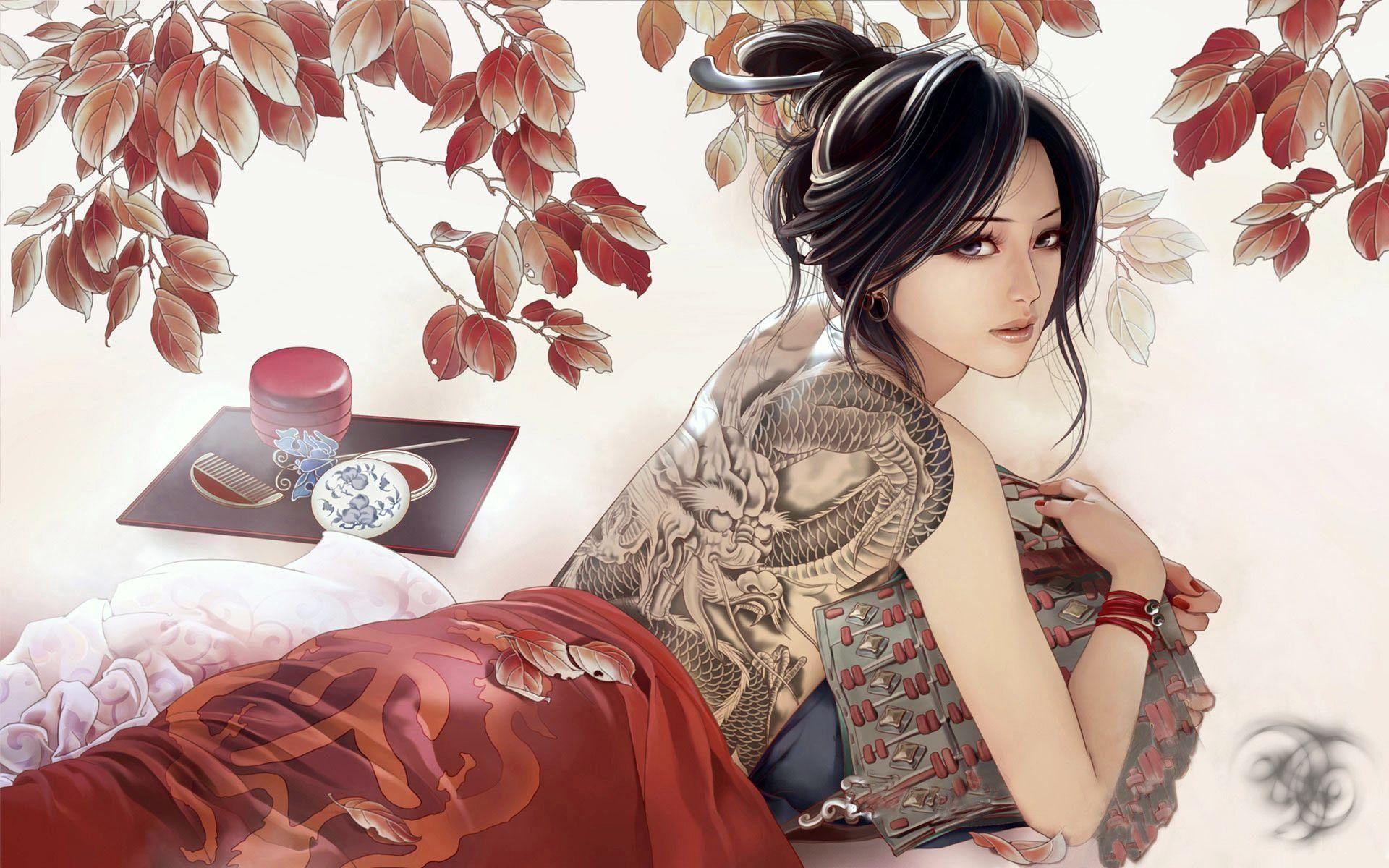 1920x1200 Desktop Wallpaper Memoirs Of A Geisha Girls With Tattoos Wallpaper & Background Download