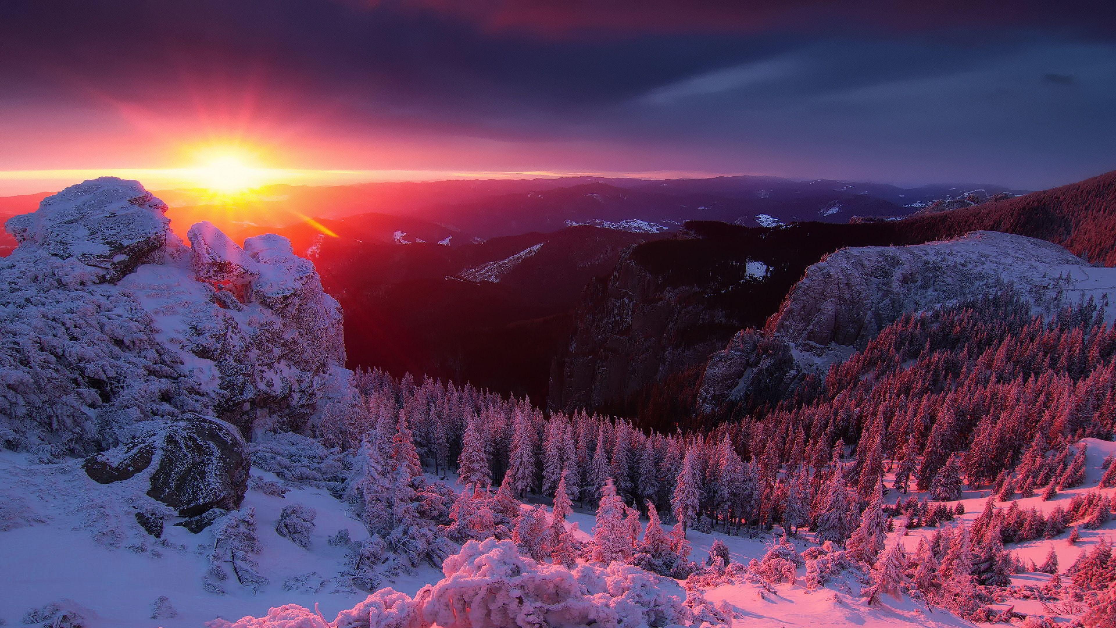 3840x2160 High Resolution Winter Desktop Background