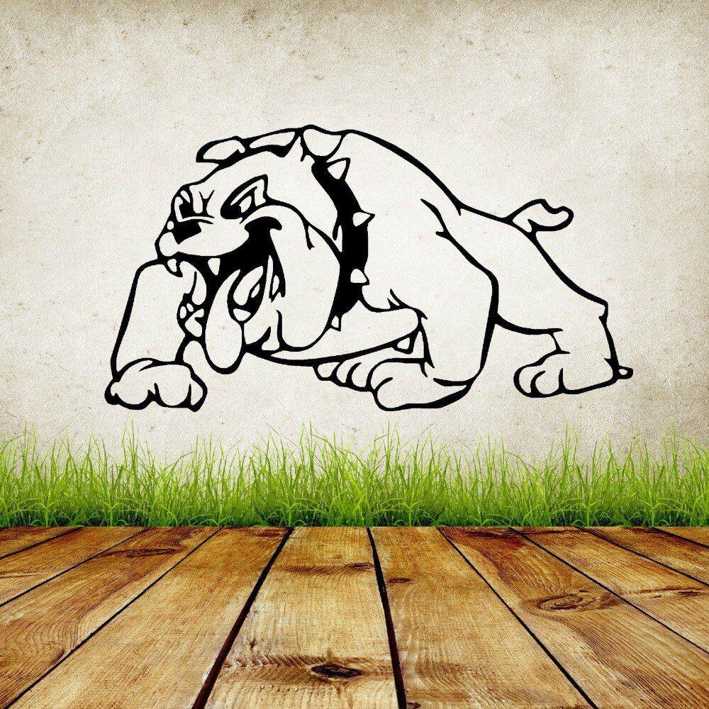 1000x1000 Removable Cartoon Bulldog Vinyl Art Wall Sticker British Wall Mural Home Art Decorative Wall Decals Bedroom Wallpaper Y 681. art wall sticker. decorative wall decalwall sticker
