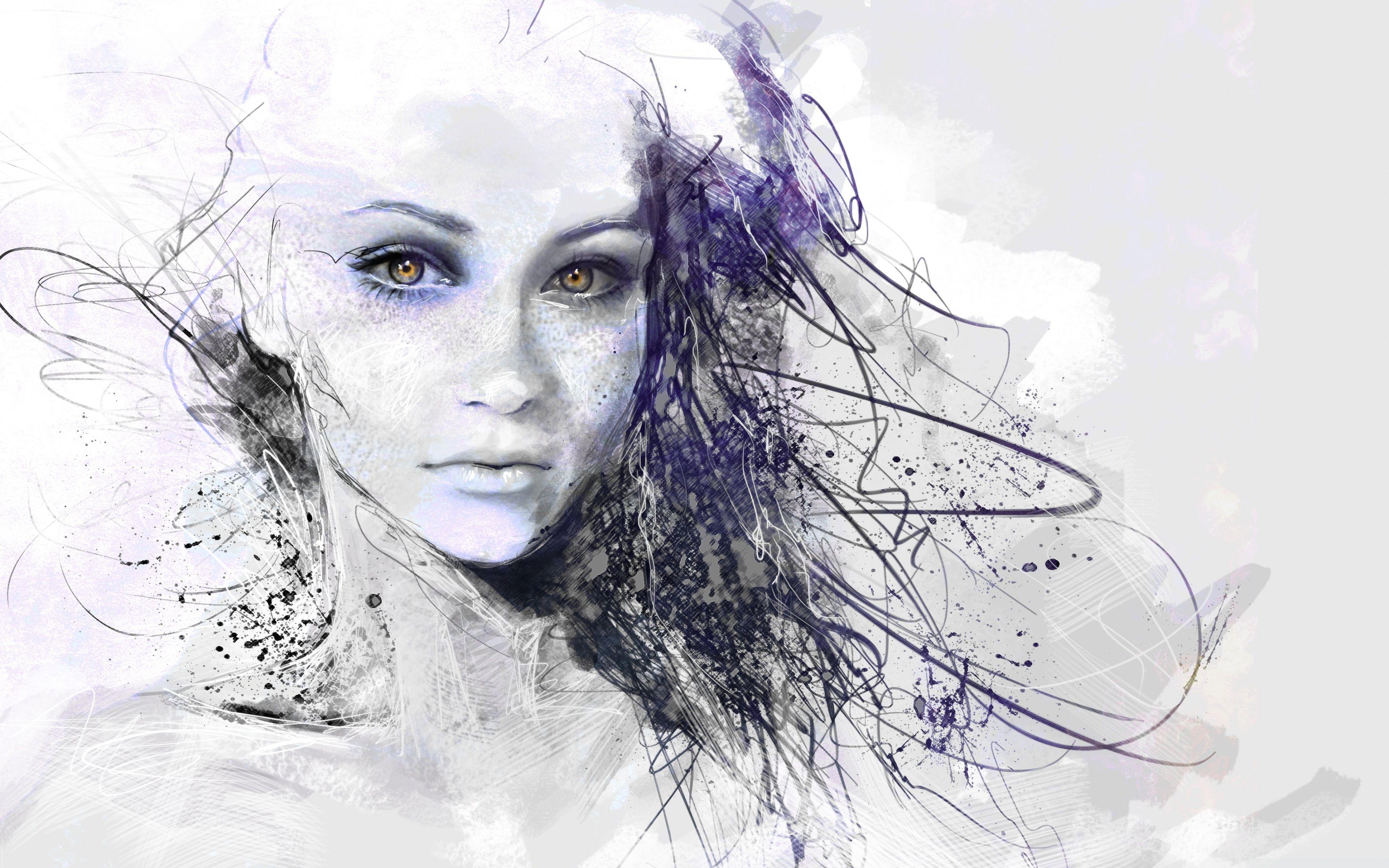 3840x2400 Urban Girl Drawing Ultra HD Desktop Background Wallpaper for 4K UHD TV : Widescreen & UltraWide Desktop & Laptop : Tablet