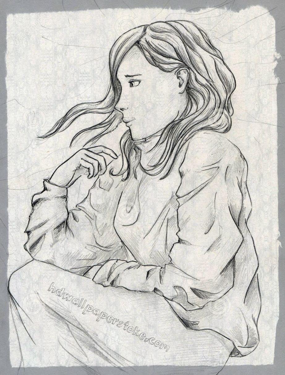 922x1214 Download Handmade Pencil Sketches pics of girls