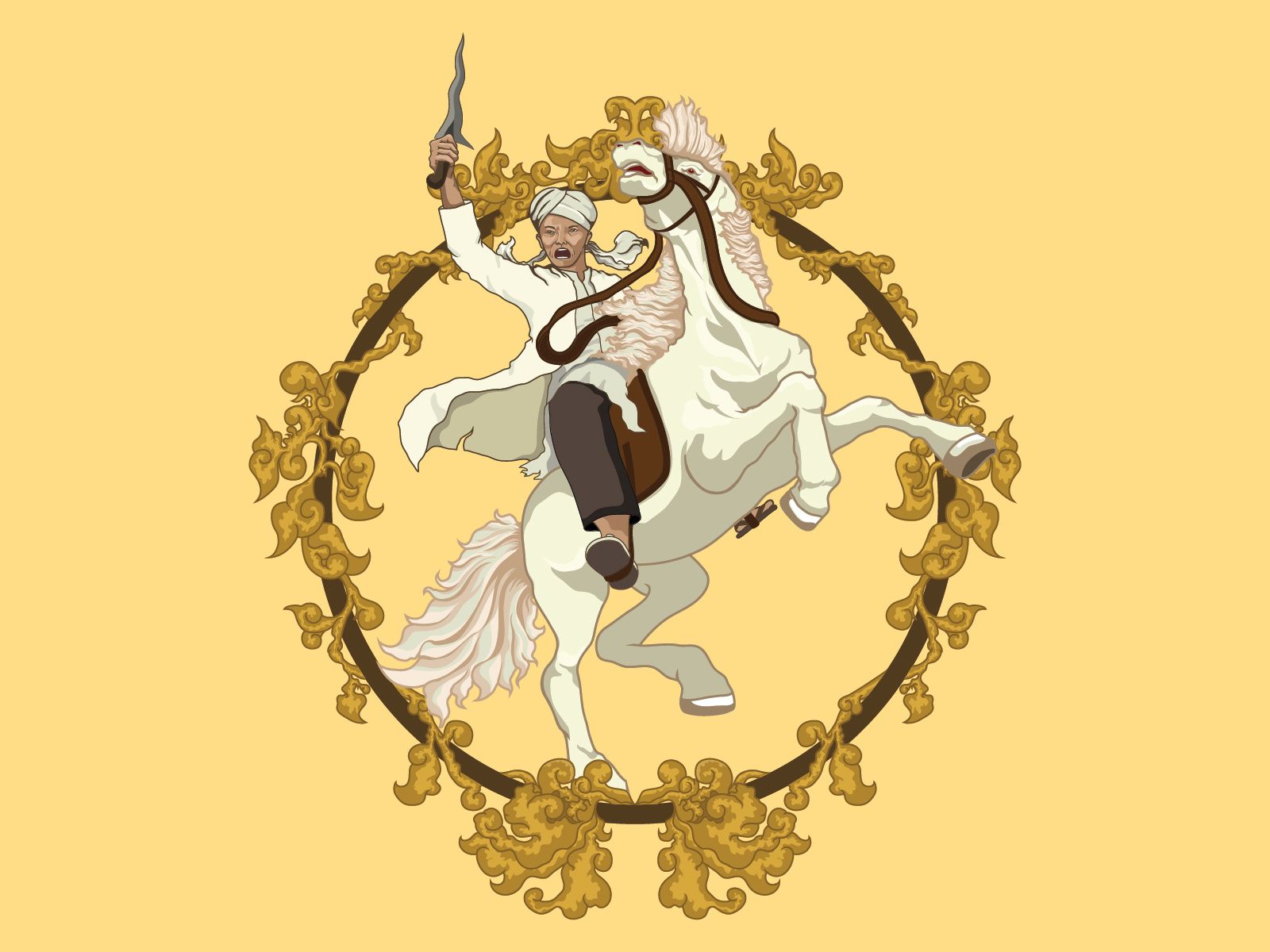 1600x1200 Pangeran Diponegoro by Dominico Trisnanto on Dribbble