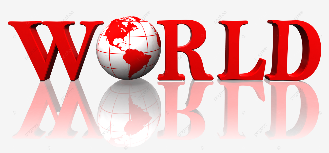 1377x640 World Red Word And Globe Environment, Team, , Motivation PNG Transparent Image and Clipart for Free Download