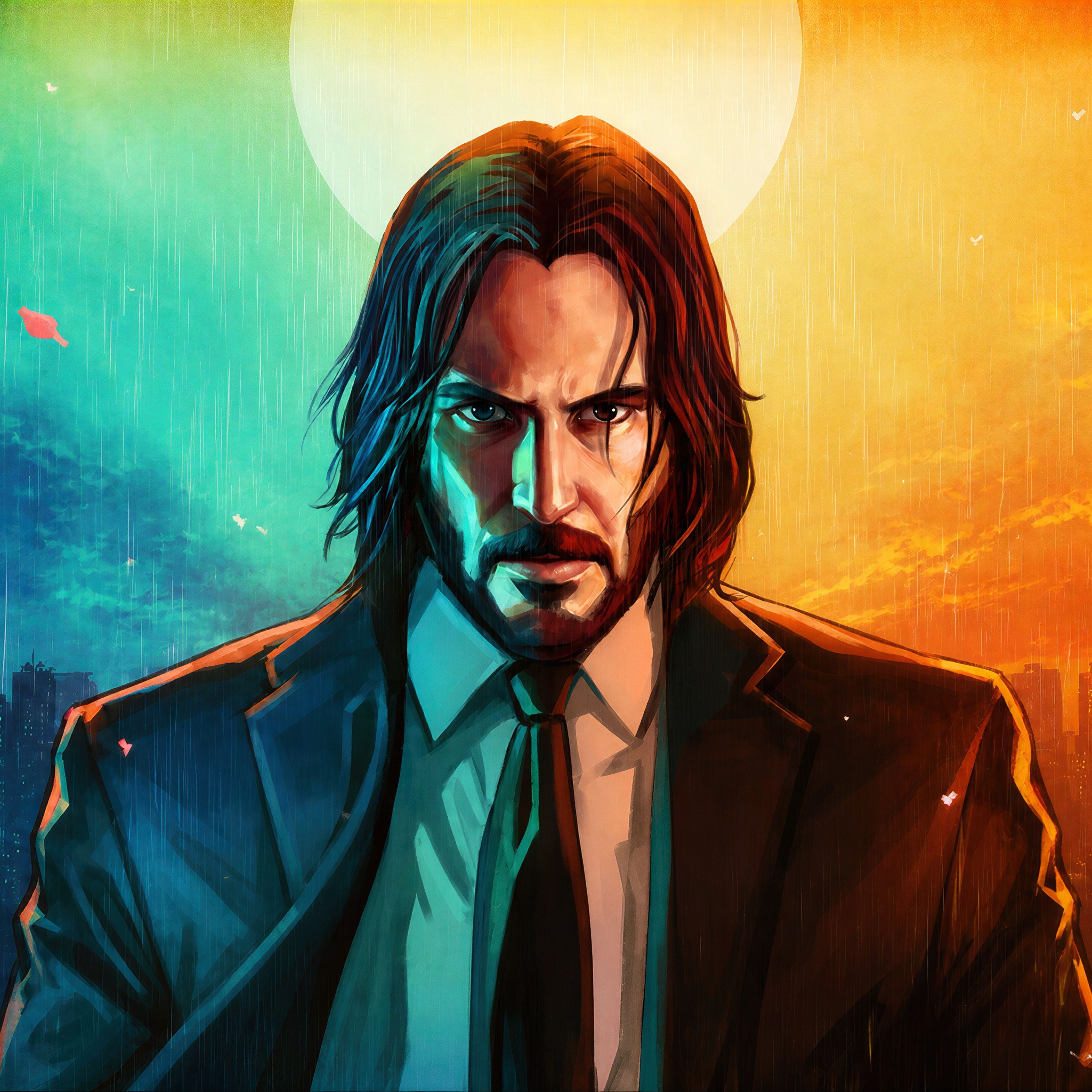 2932x2932 Wallpaper John Wick Chapter Free John Wick Poster