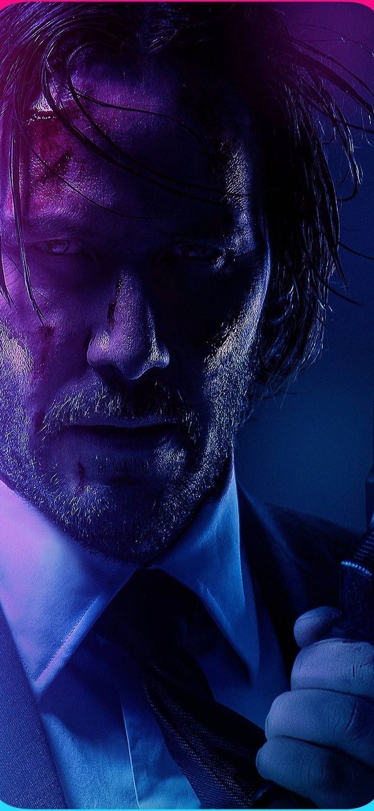 736x1594 John Wick Dark Wallpaper