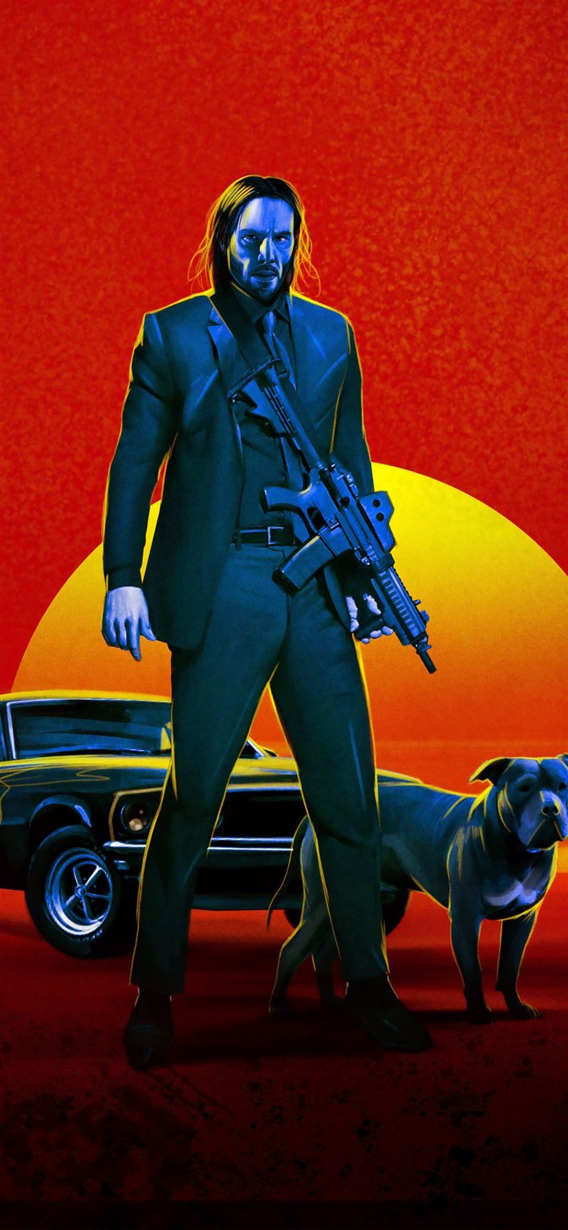 828x1792 john wick 3 fan poster iPhone 11 Wallpaper Free Download