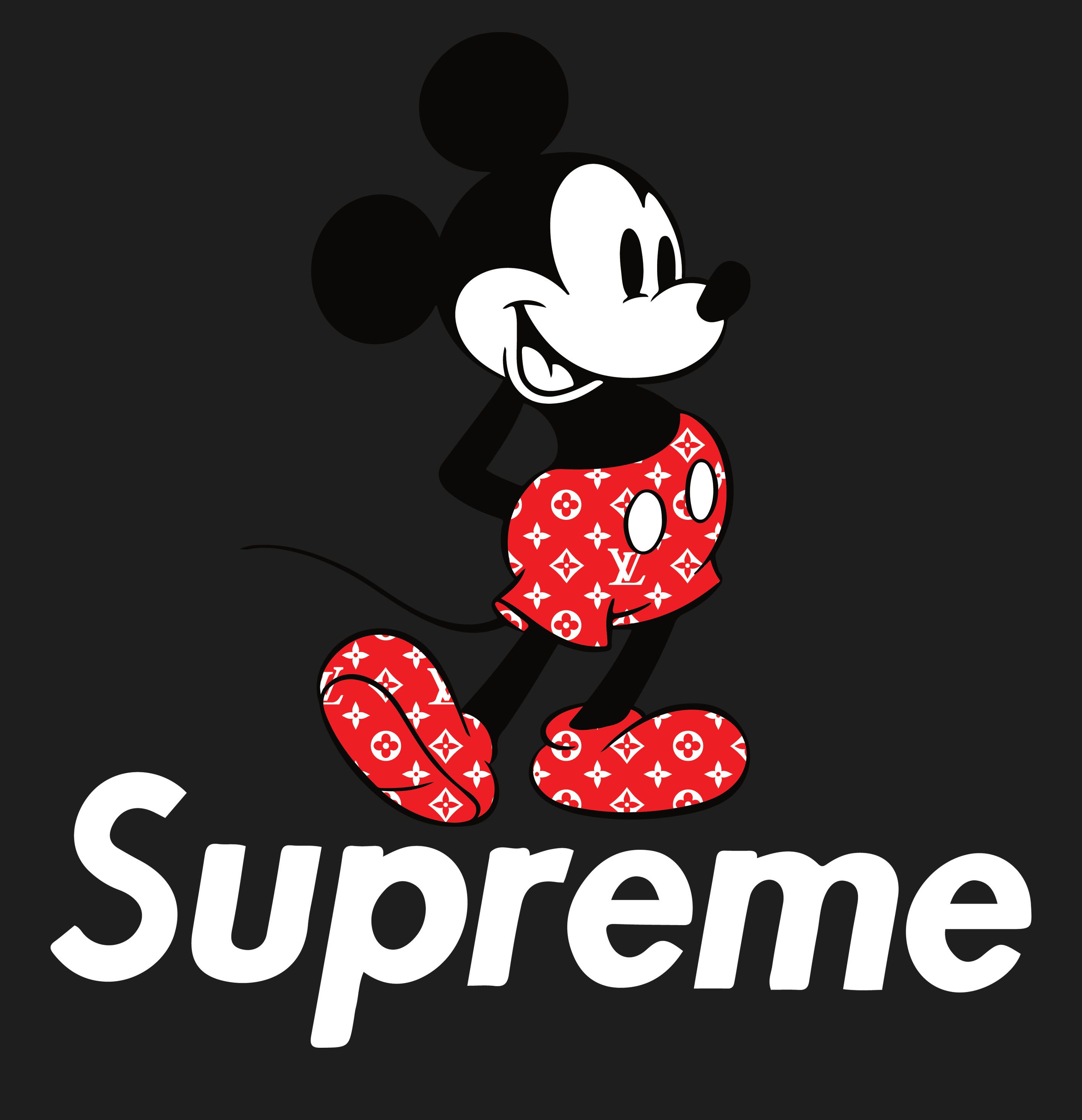 2830x2930 Wallpaper Supreme Mickey Shirt Reflective Sticker Madonna Supreme Sticker Supreme Brand Wallpaper