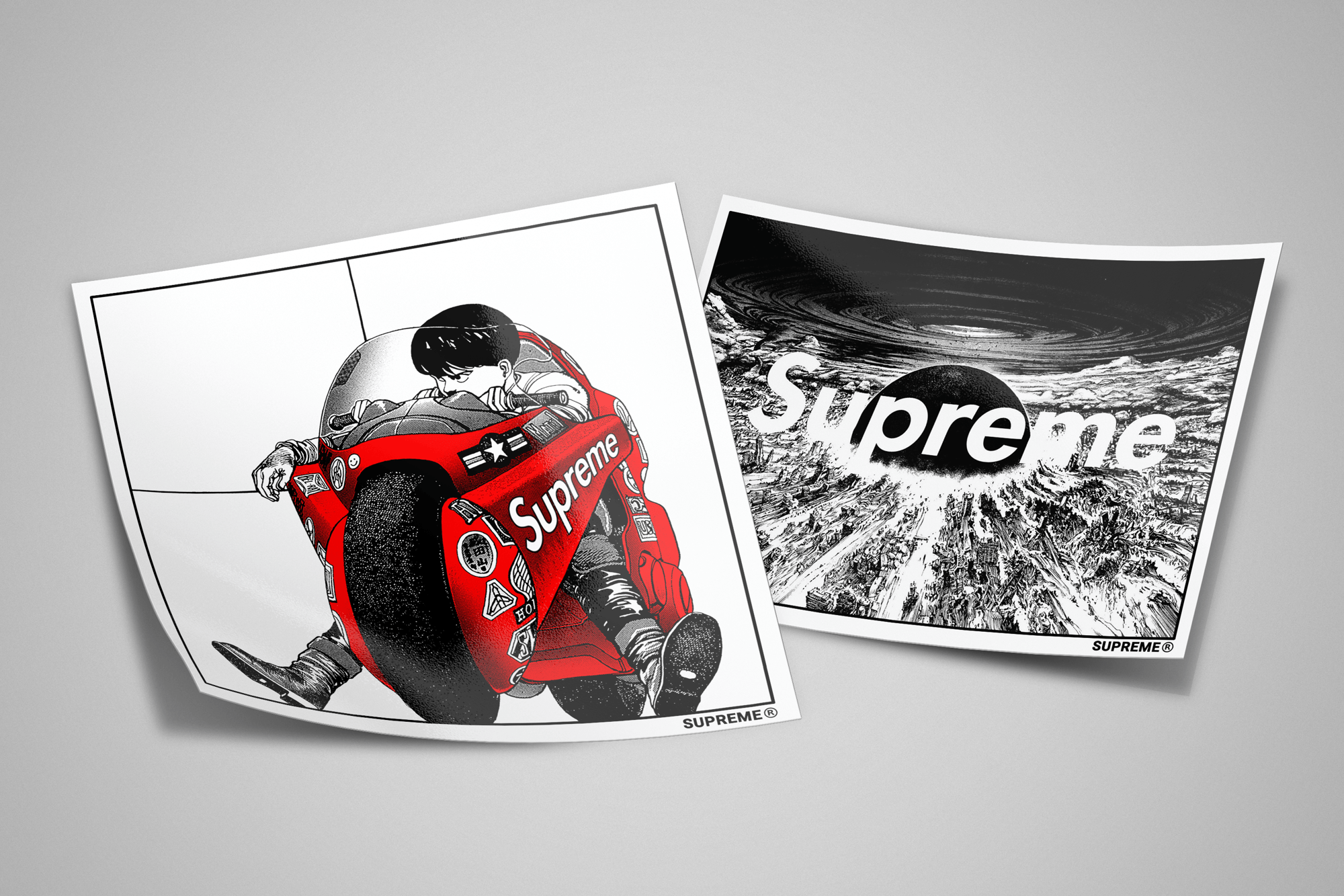 2000x1333 Akira Anime Supreme Sticker Pack, Limited Edition (8 pcs inside)