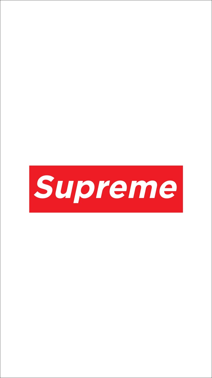 736x1308 Red and White Supreme Sticker. Stickers supreme, Supreme tattoo, Supreme logo white