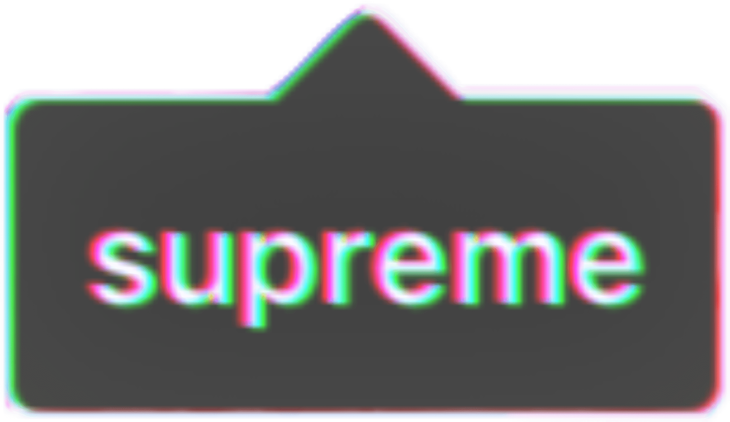 2463x1425 Download Supreme Sticker Png PNG Image with No Background