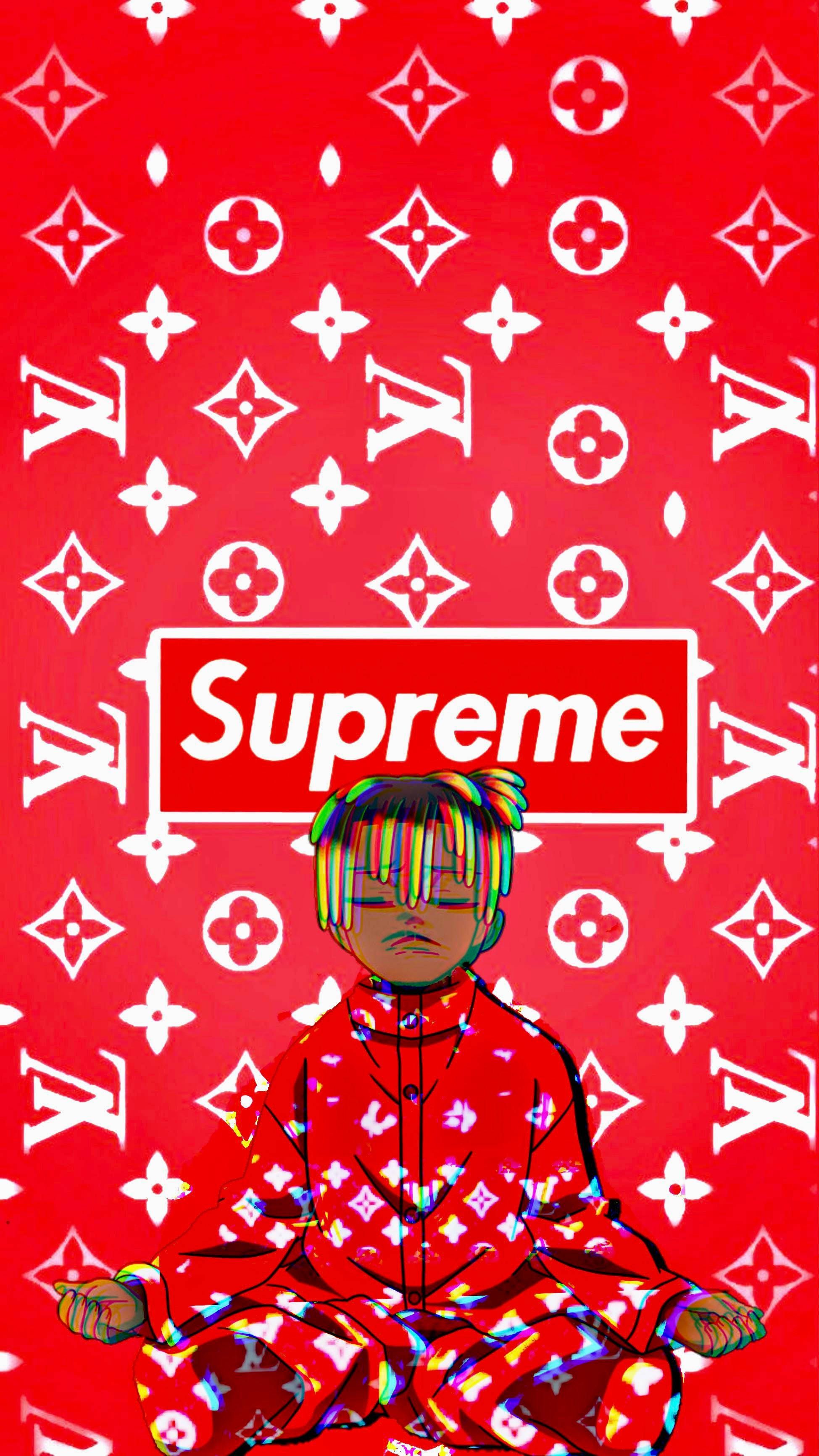 1949x3464 Wallpaper Lui Supreme Supreme Lui Viton Supreme Sticker Wallpaper Vuitton Wallpaper