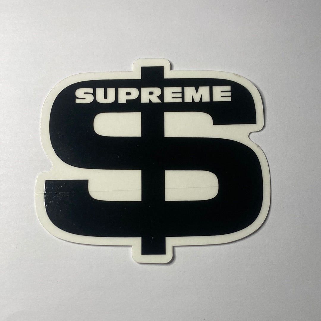 1080x1081 Supreme Black Dollar Sign Sticker