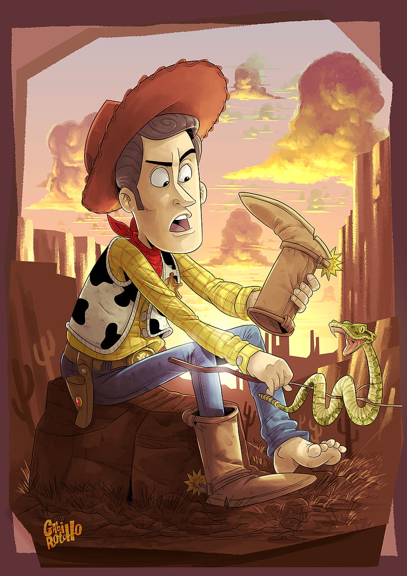 800x1132 Sheriff Woody, boots, desert, man, sheriff, snake, story, tie, toy, woody, HD phone wallpaper