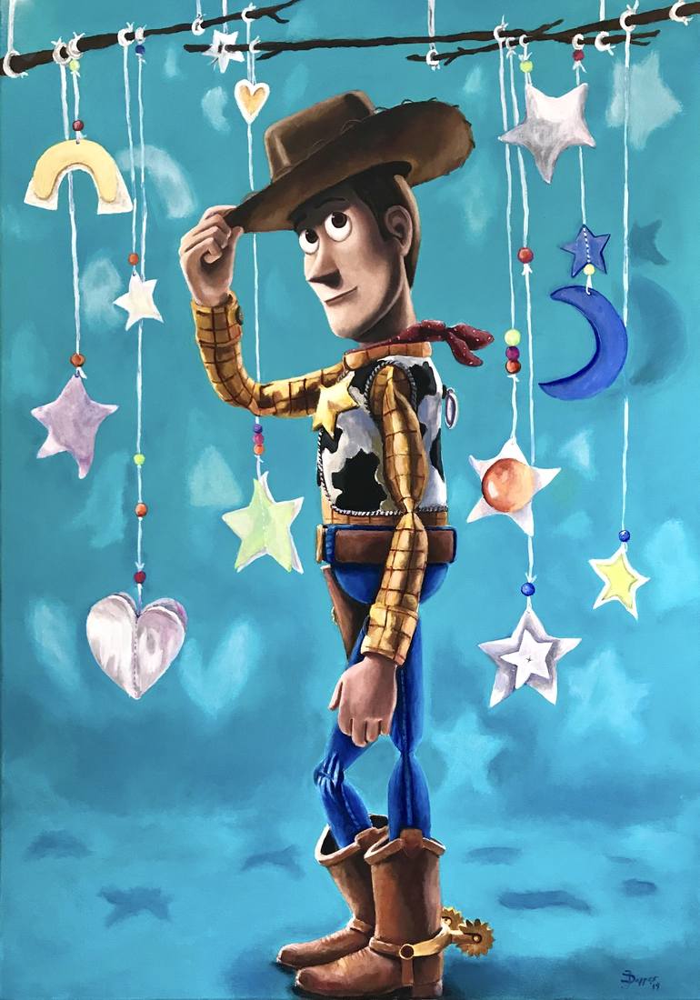 770x1100 Howdy (I'm Sheriff Woody) Painting by Jenifer Dapper. Saatchi Art United Arab Emirates