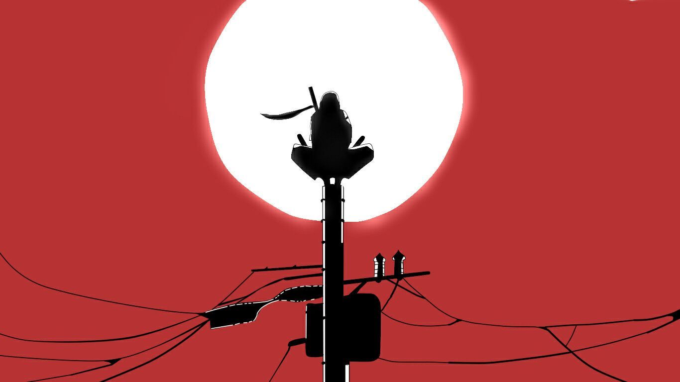 1366x768 Itachi Sitting Wallpaper