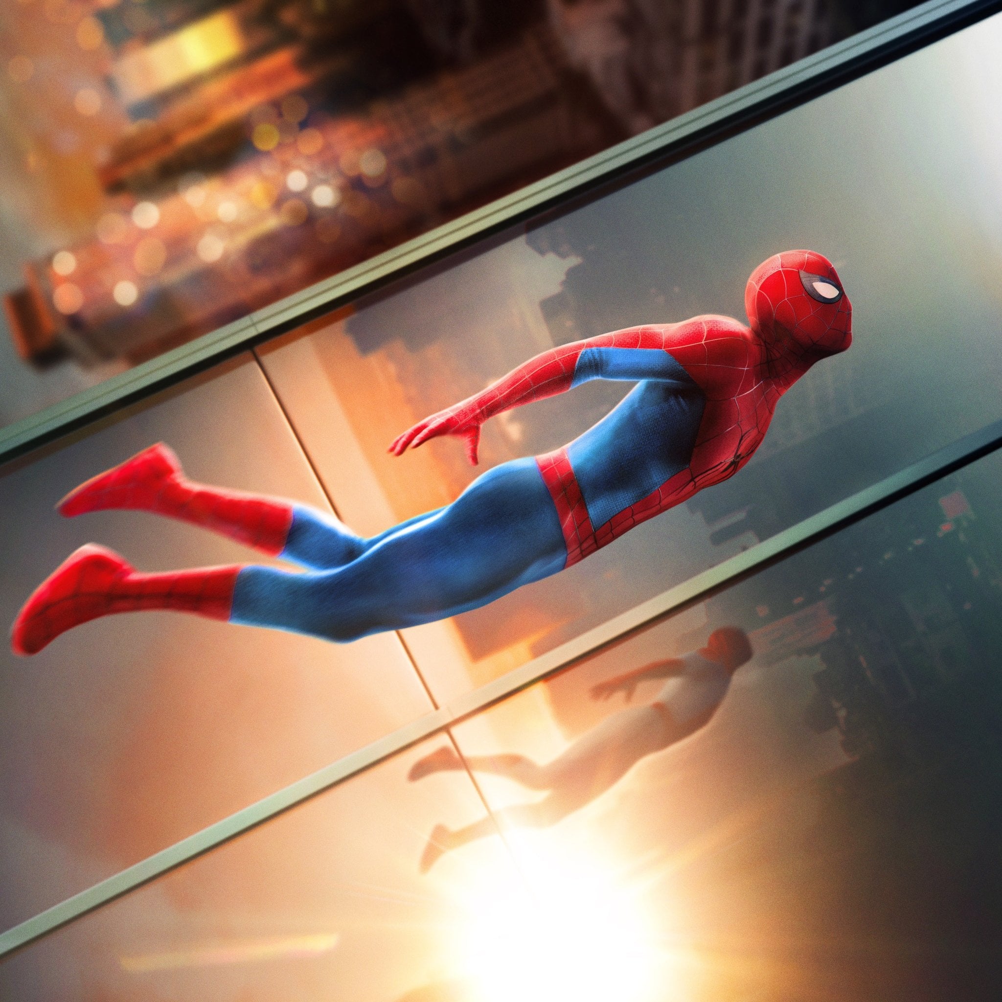 2048x2048 Spider Man: Brand New Day Wallpaper 4K, Flying, 5K, 2026 Movies