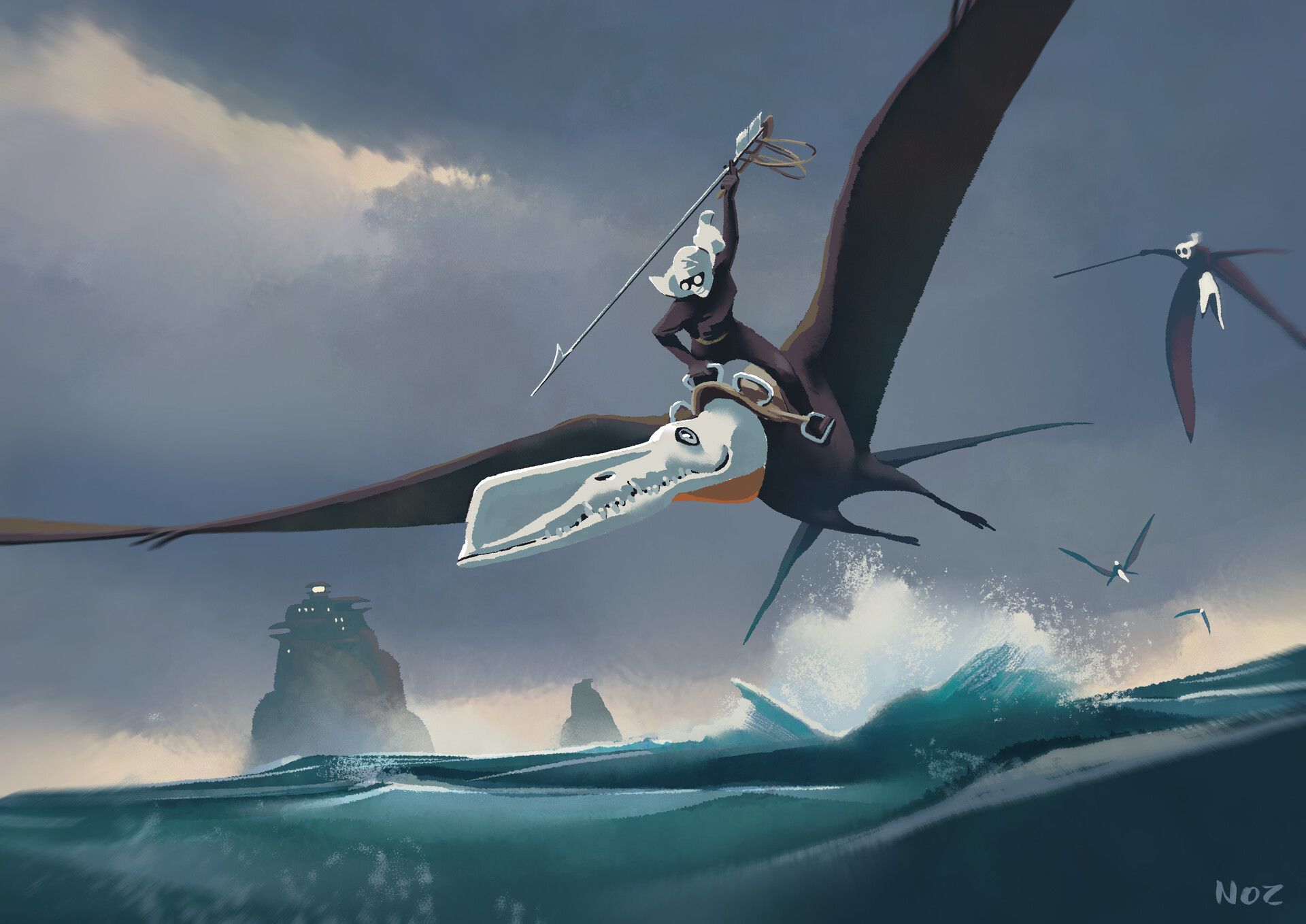 1920x1358 Racing pterosaur