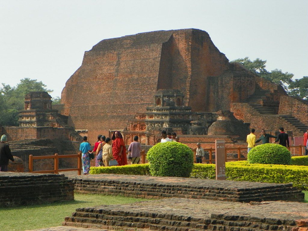1024x768 Nalanda 10 Sariputta stupa. Nalanda University large Bu