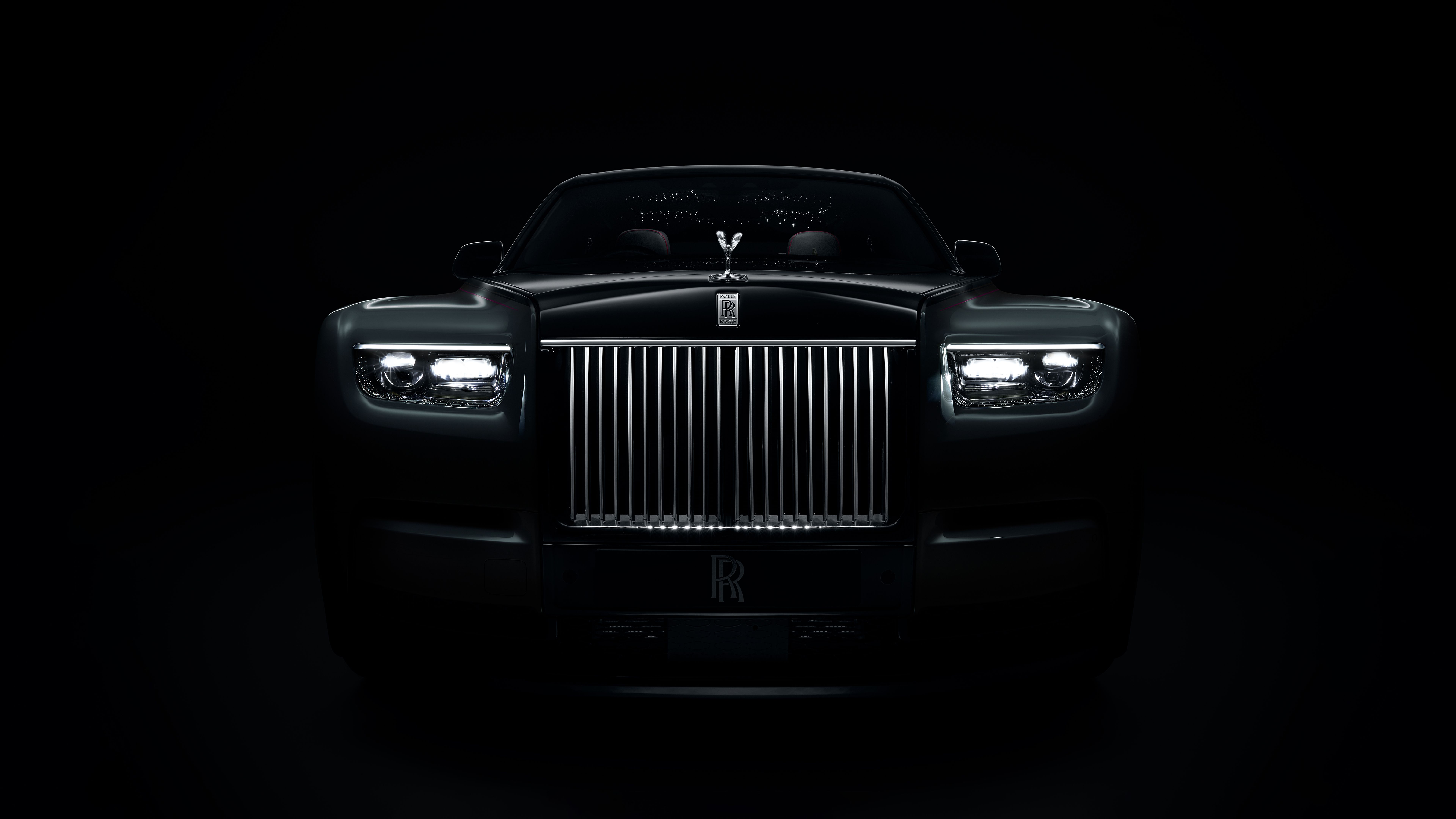7680x4320 Rolls Royce Phantom Series II Wallpaper 4K, Black Cars