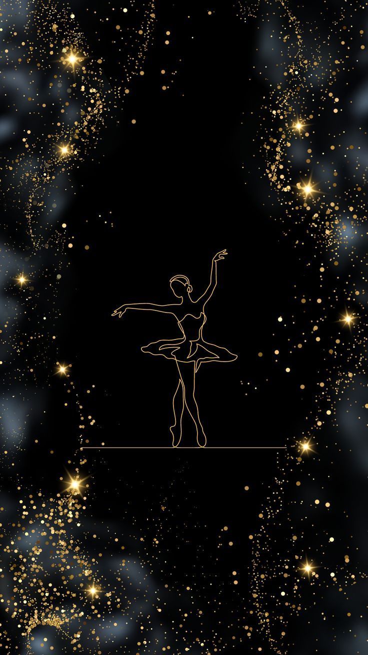736x1308 Glitter Ballerina Wallpaper