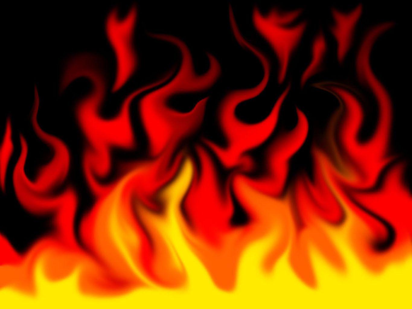 1365x1024 Flaming Background