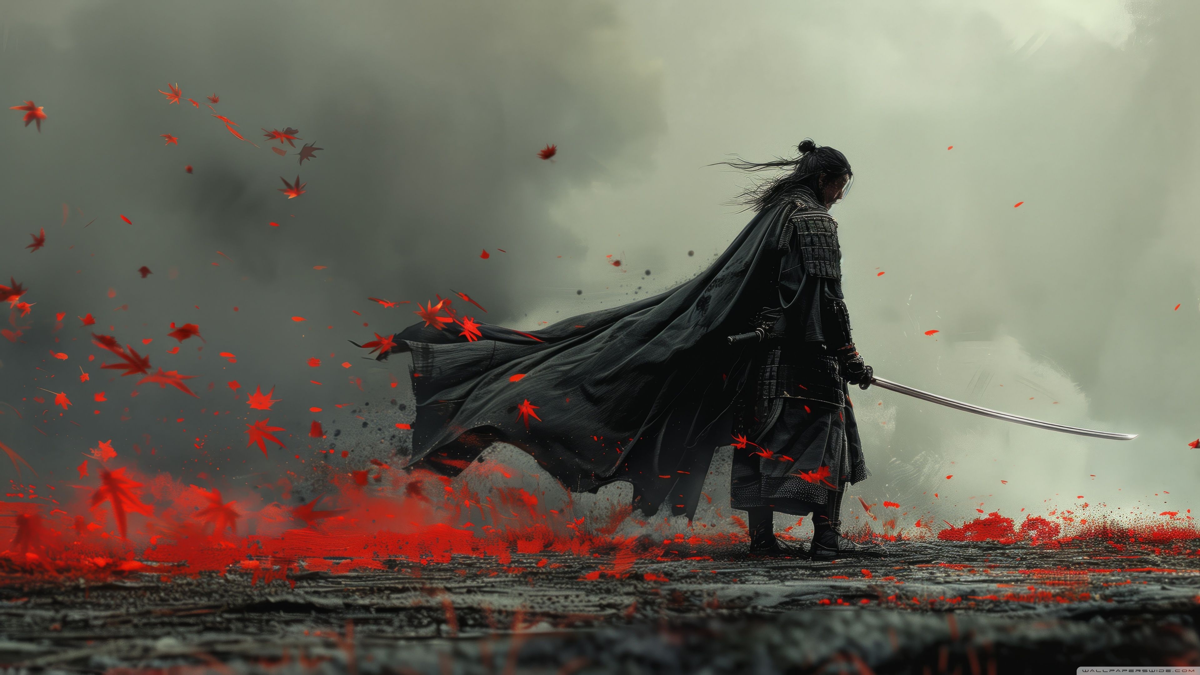 3840x2160 Epic Samurai Art 4K UHD Wallpaper for UltraHD Desktop and TV : Widescreen and UltraWide Display : Dual Monitor : Smartphone and Tablet Devices