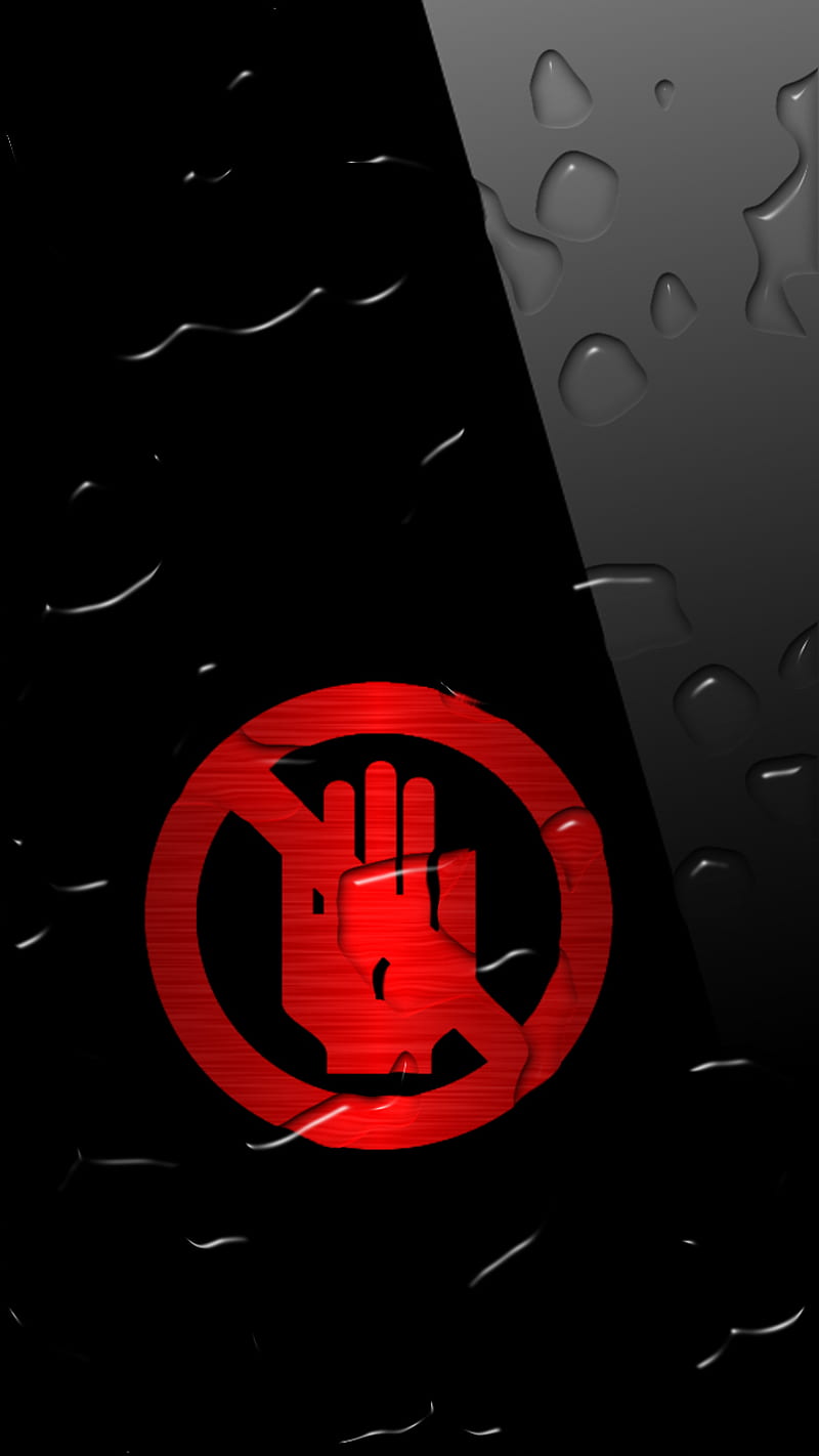 800x1422 Hands off, black, screen, water, water drops, xando, HD phone wallpaper