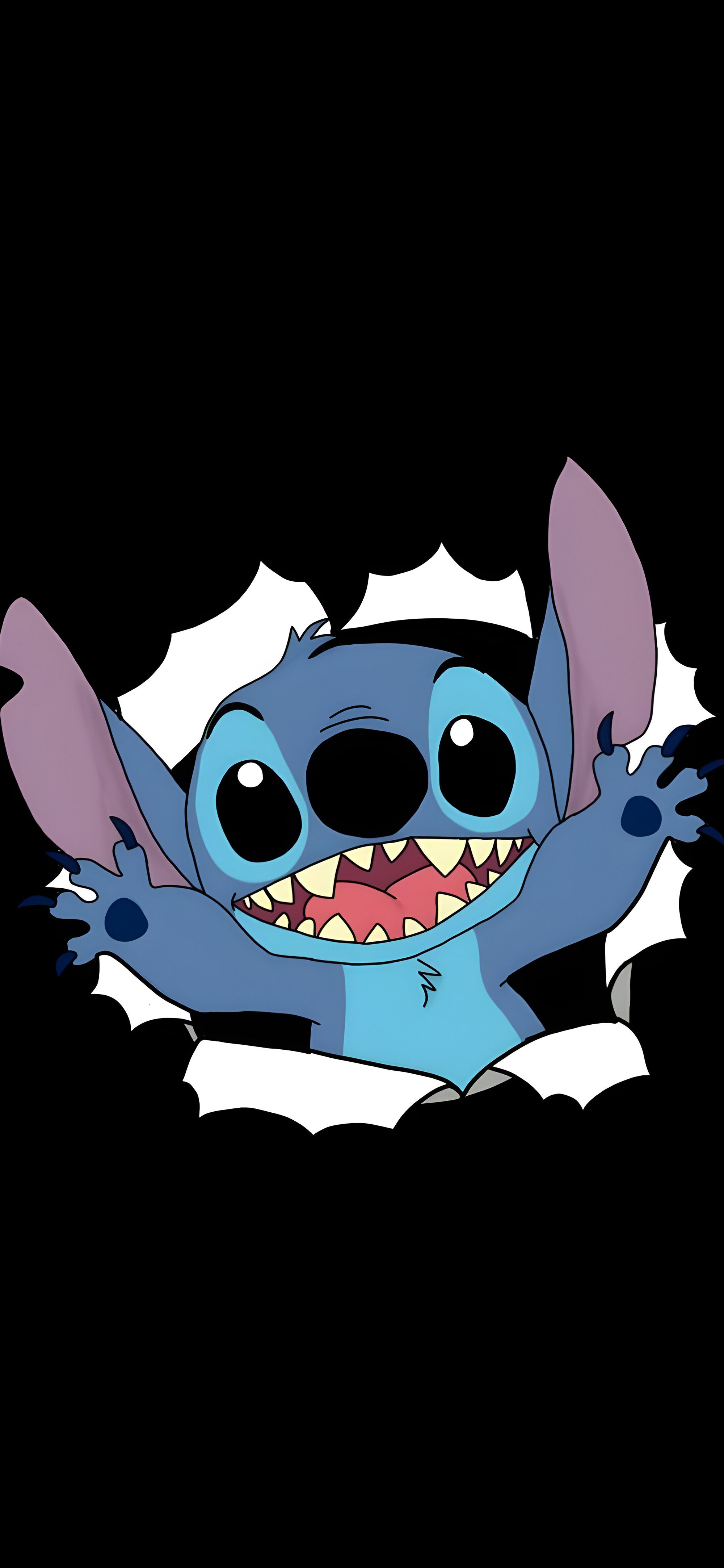 2000x4329 Stitch Pop Out Cartoon Wallpaper Disney Wallpaper