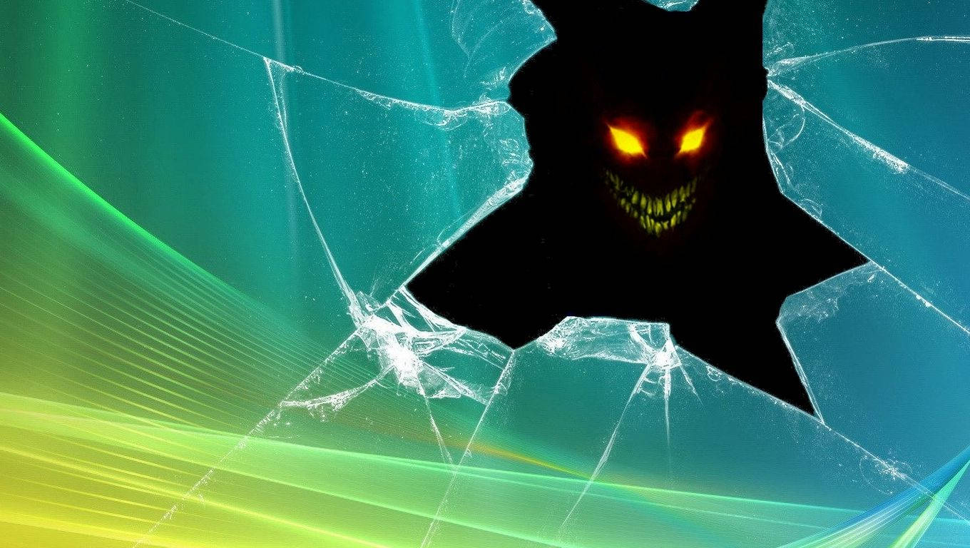 1360x768 Broken Monitor Wallpaper