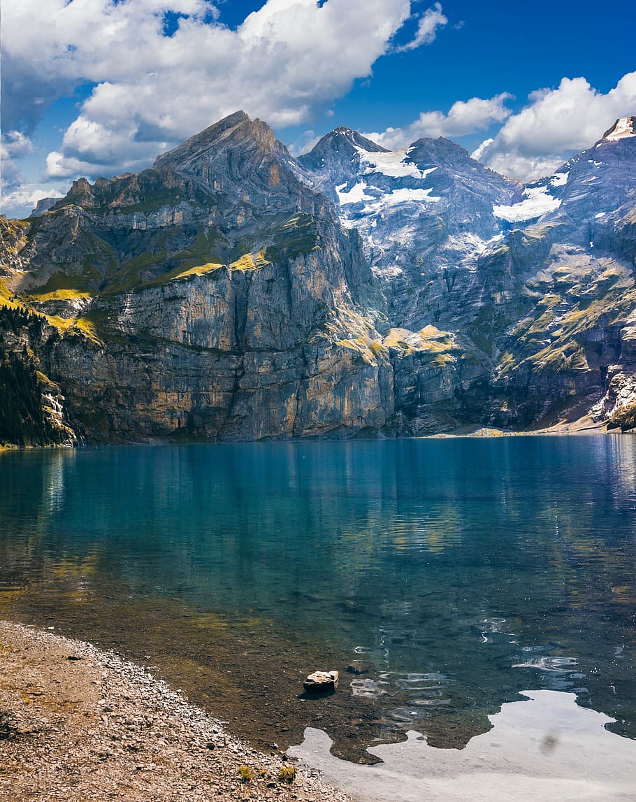 910x1147 Oeschinen lake 1080P, 2K, 4K, 5K HD wallpaper free download