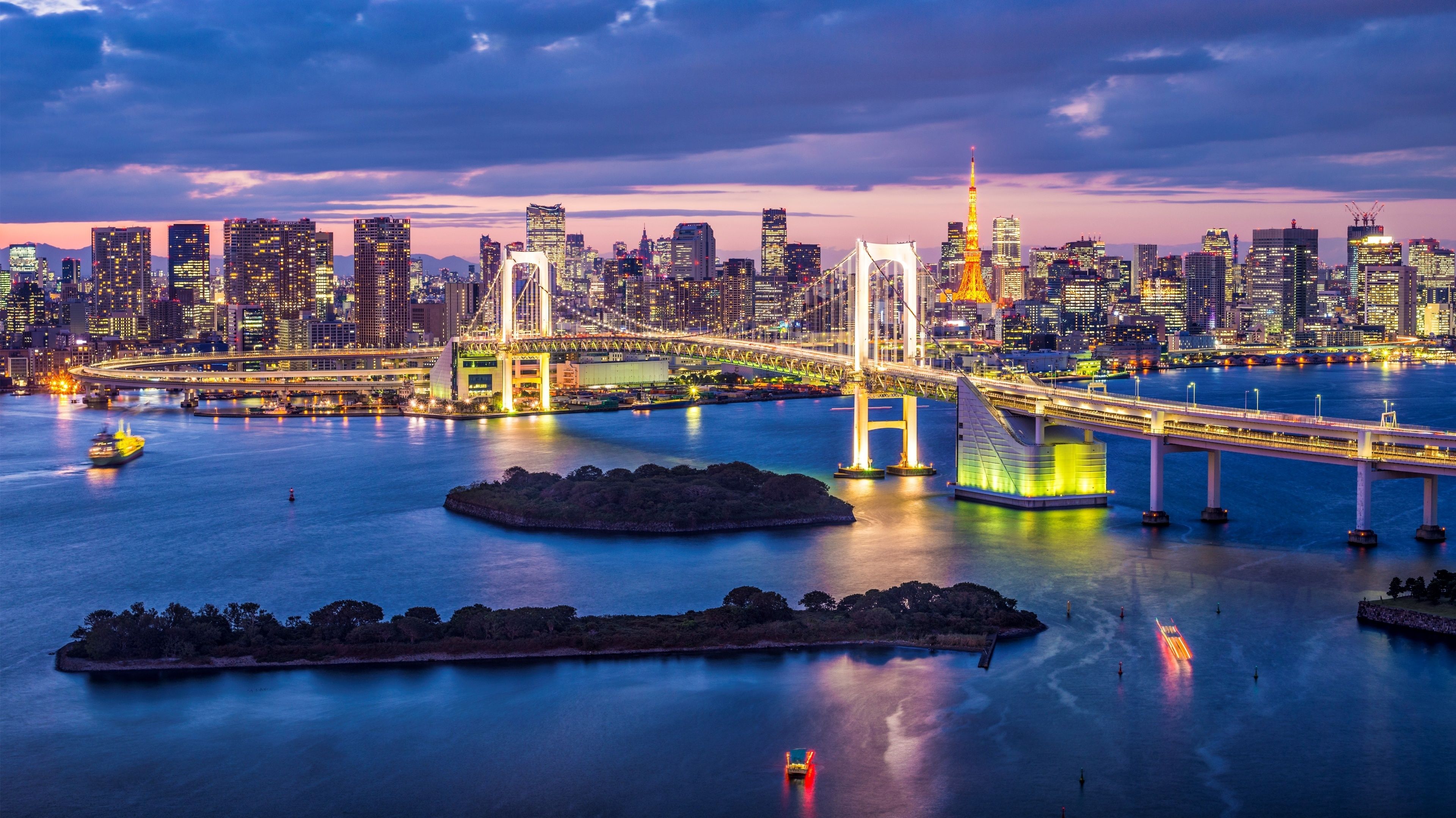 3840x2160 Tokyo Skyline Wallpaper