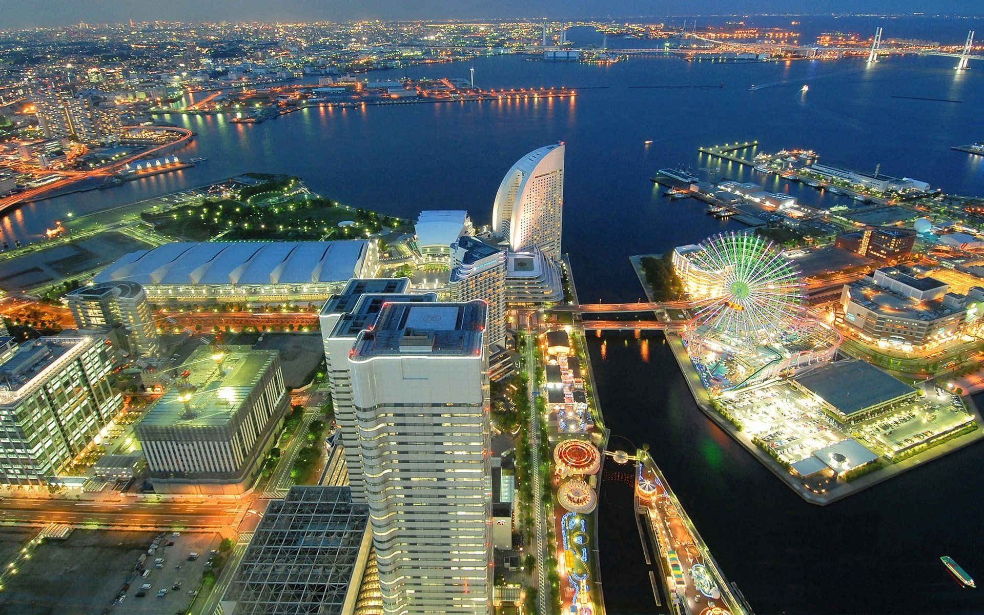 1920x1200 Stunning Yokohama Skyline HD Wallpaperx1200
