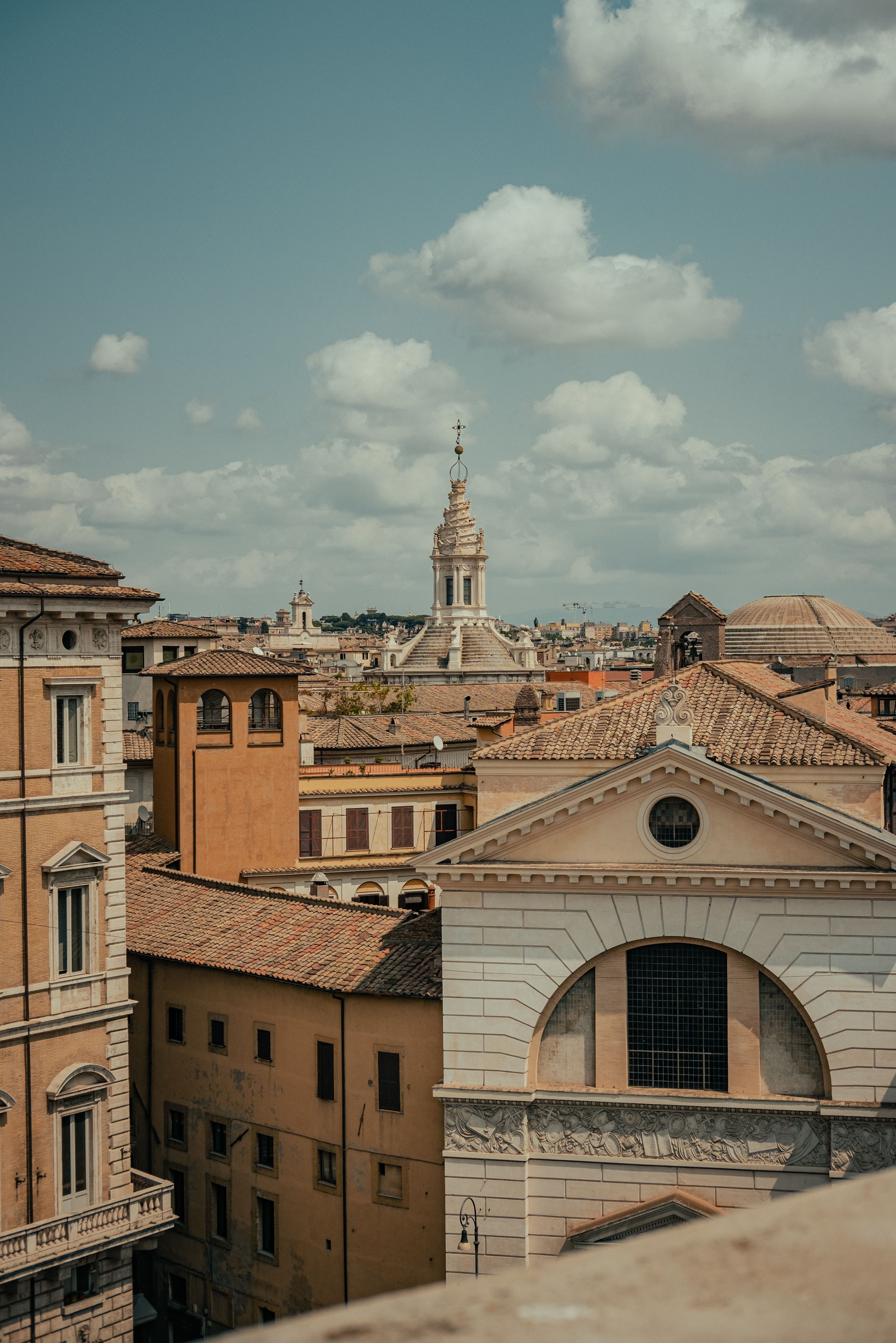 3243x4864 Cityscape of Rome with the View of the Santivo alla Sapienza · Free