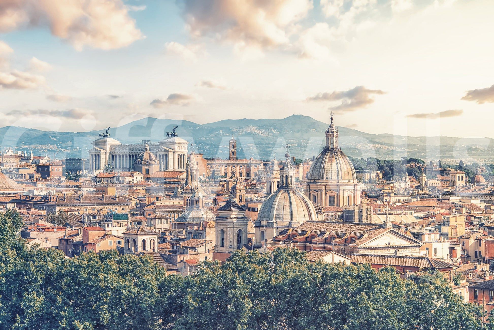 1946x1299 Rome Skyline Wallpaper City View