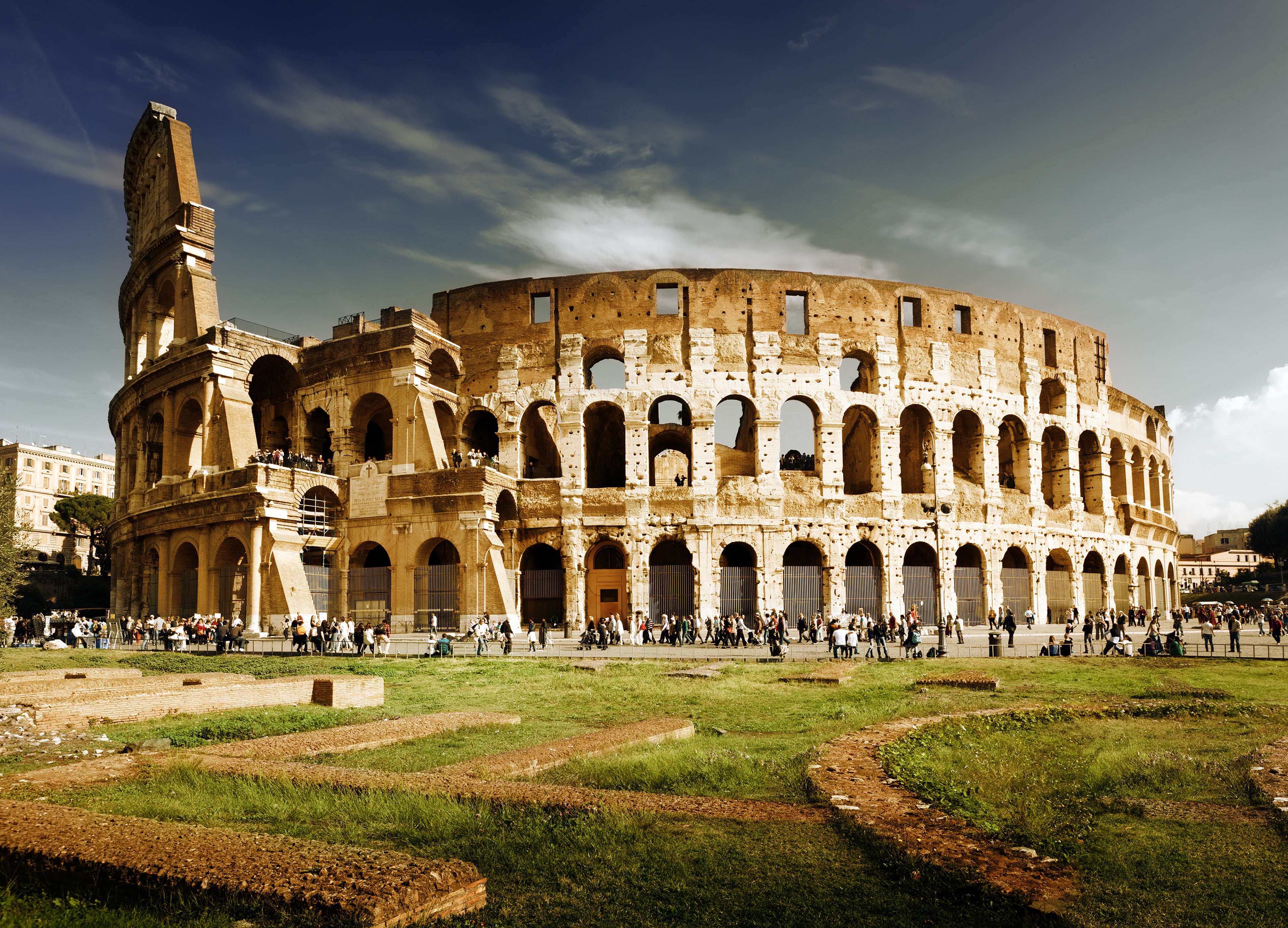 3840x2766 Colosseum, Rome Italy HD wallpaper