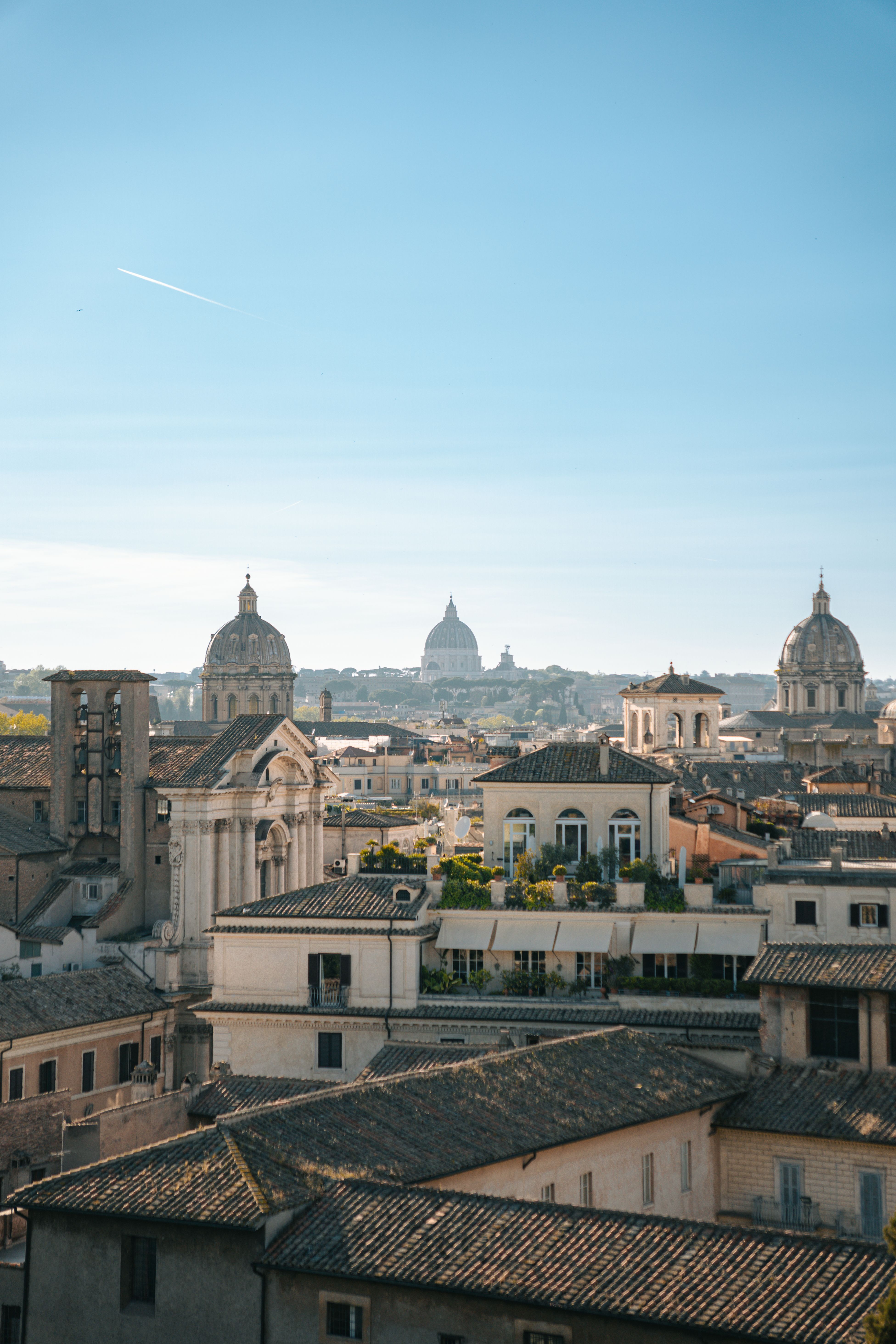 3903x5854 Cityscape of Rome with the View of the Santivo alla Sapienza · Free