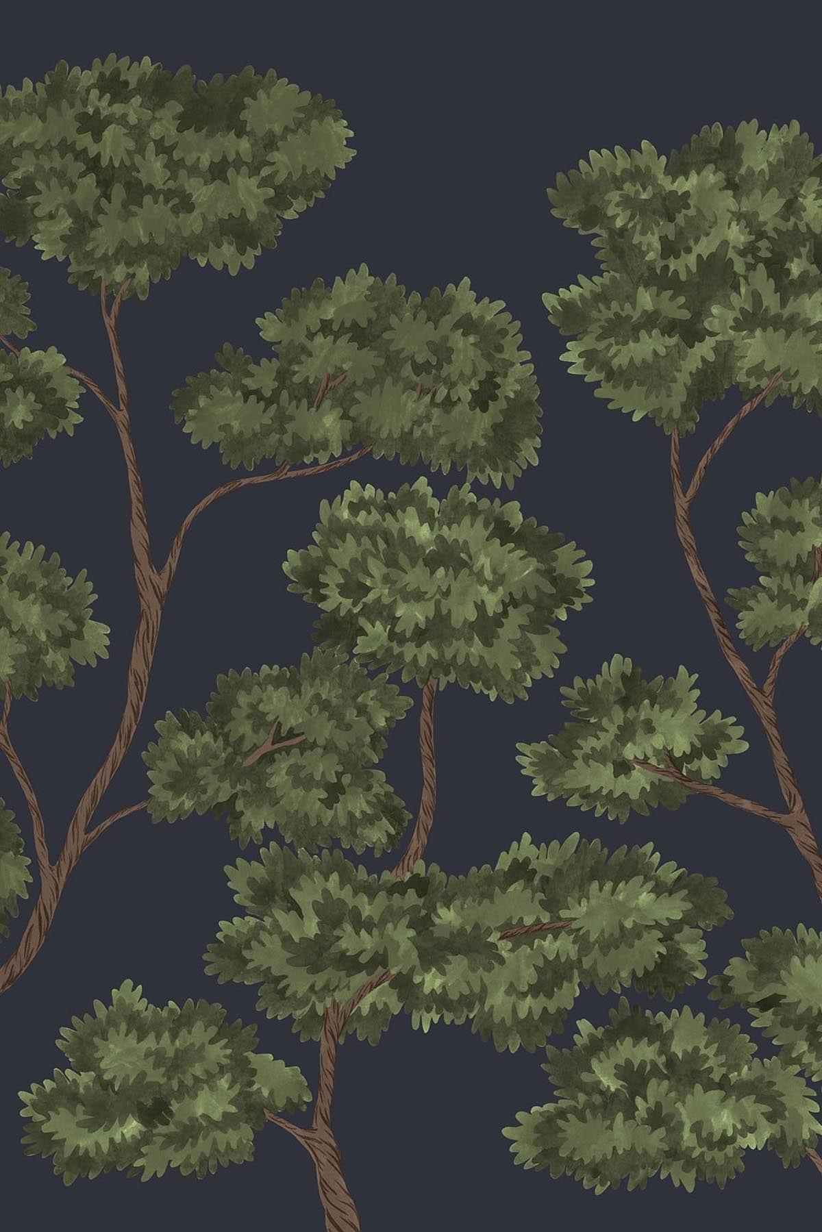 1200x1799 Woodland Forest Dark Green