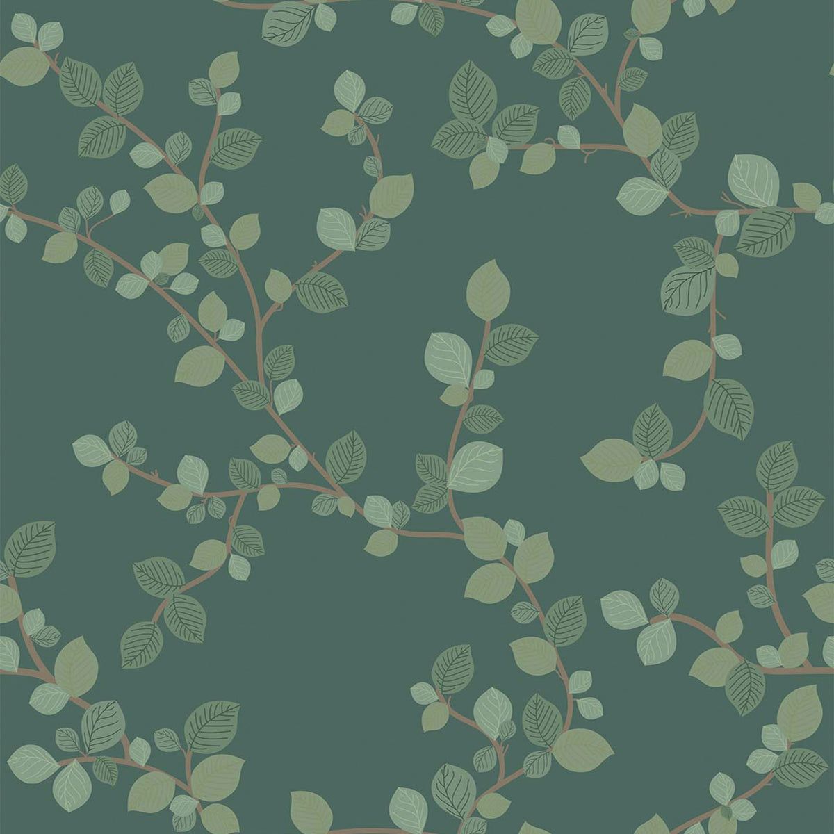 1200x1200 Green Seamless Tree Wallpaper Pasted Wallpaper / SAMPLE 30″x20″