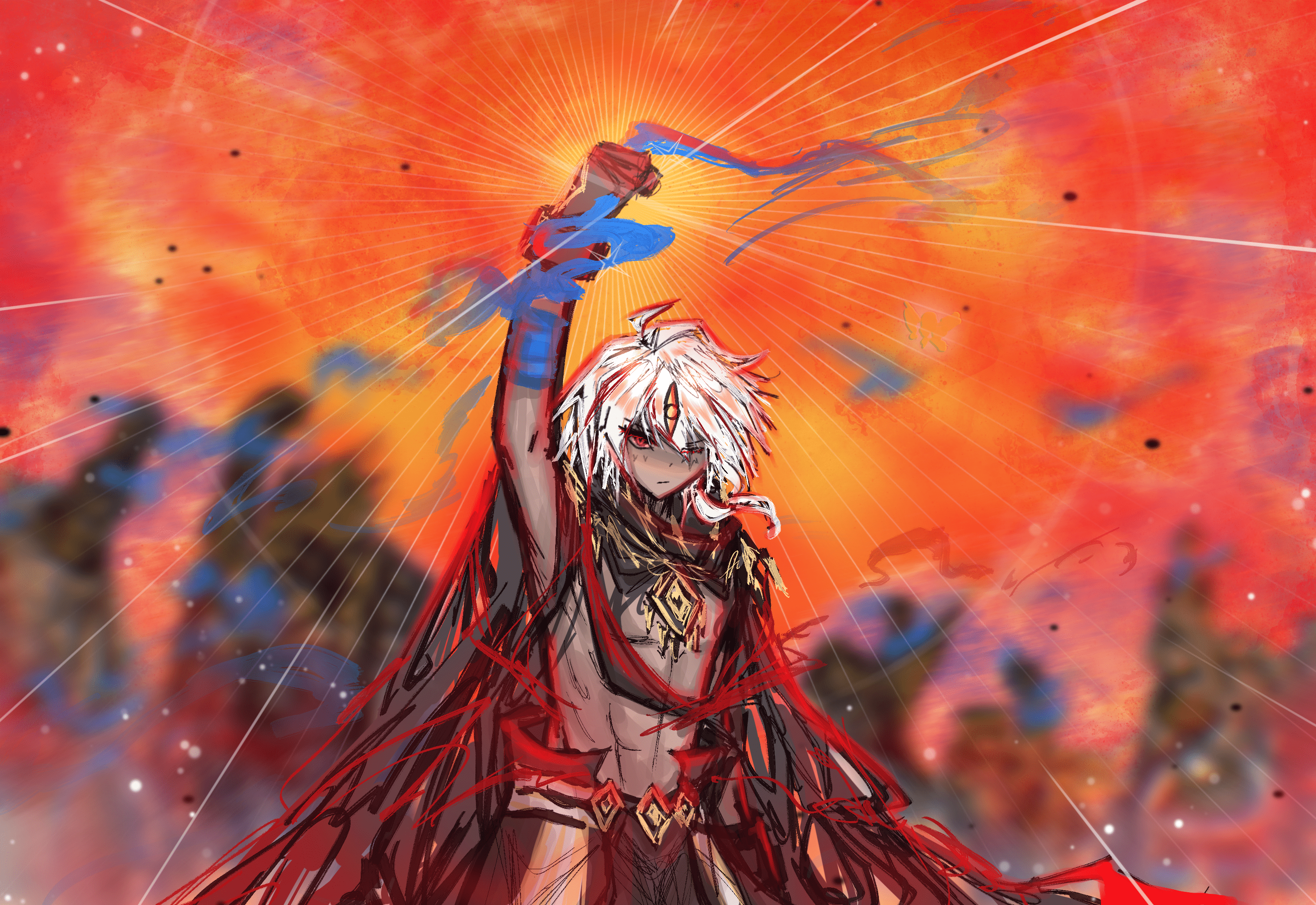 3200x2200 Fallen Of Albaz Gi Oh! By Annhoyyy Anime Image Board