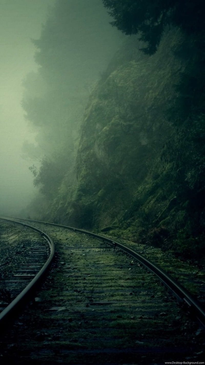 800x1422 Abandoned railway, creepy, railroad, railway, HD phone wallpaper
