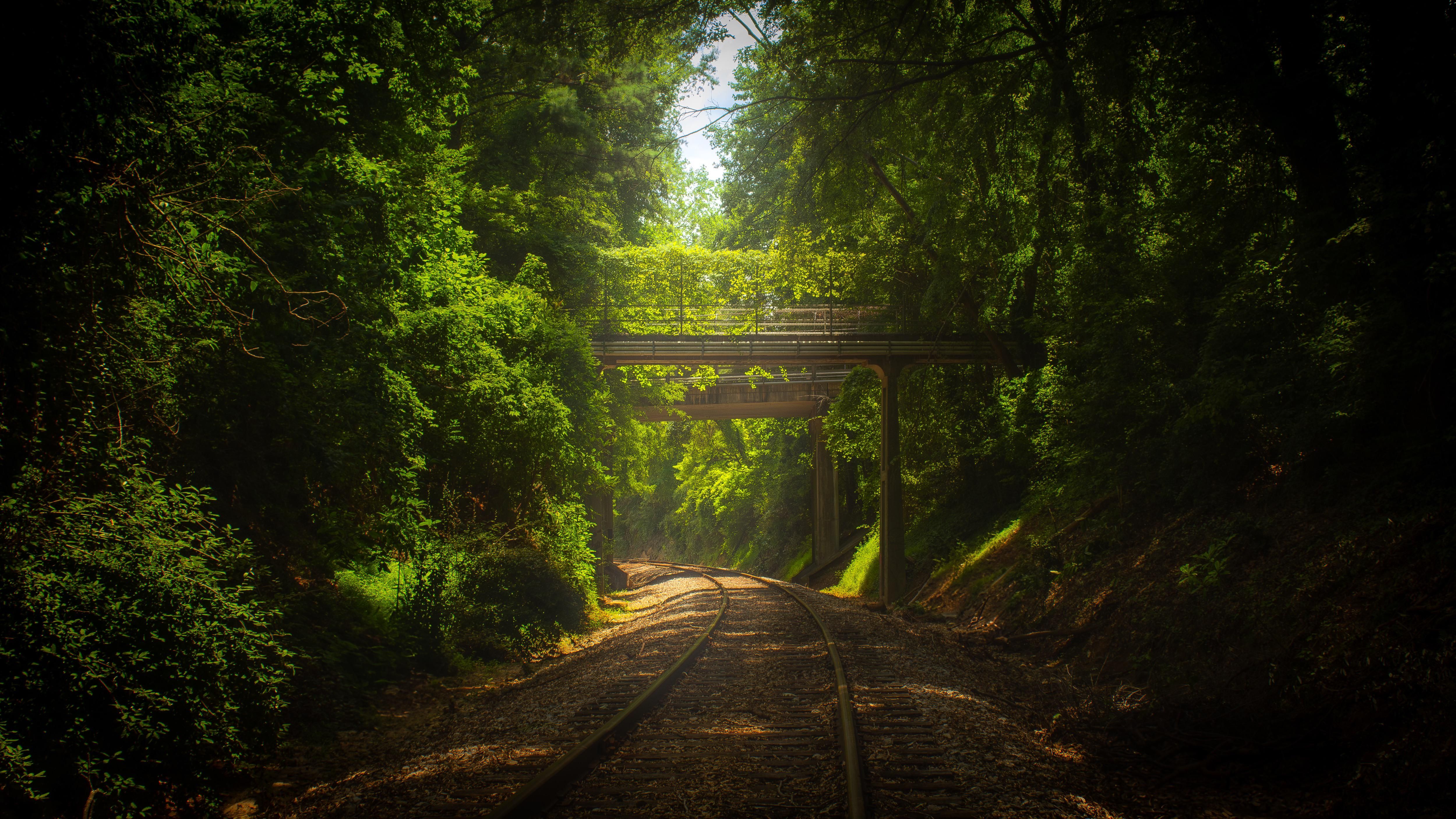4999x2812 Abandoned railway at Dorothea Dix Park, Raleigh, North Carolina, USA [OC]