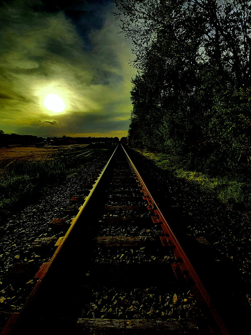 800x1067 HD abandoned track wallpaper