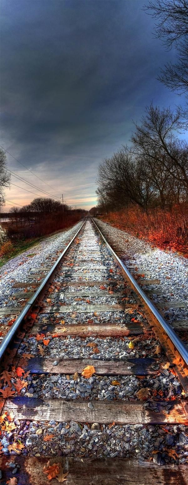 600x1545 Why Are Railroad Tracks So Inviting? It Must Be B C They Invite You To Go Somewhere.anywhere